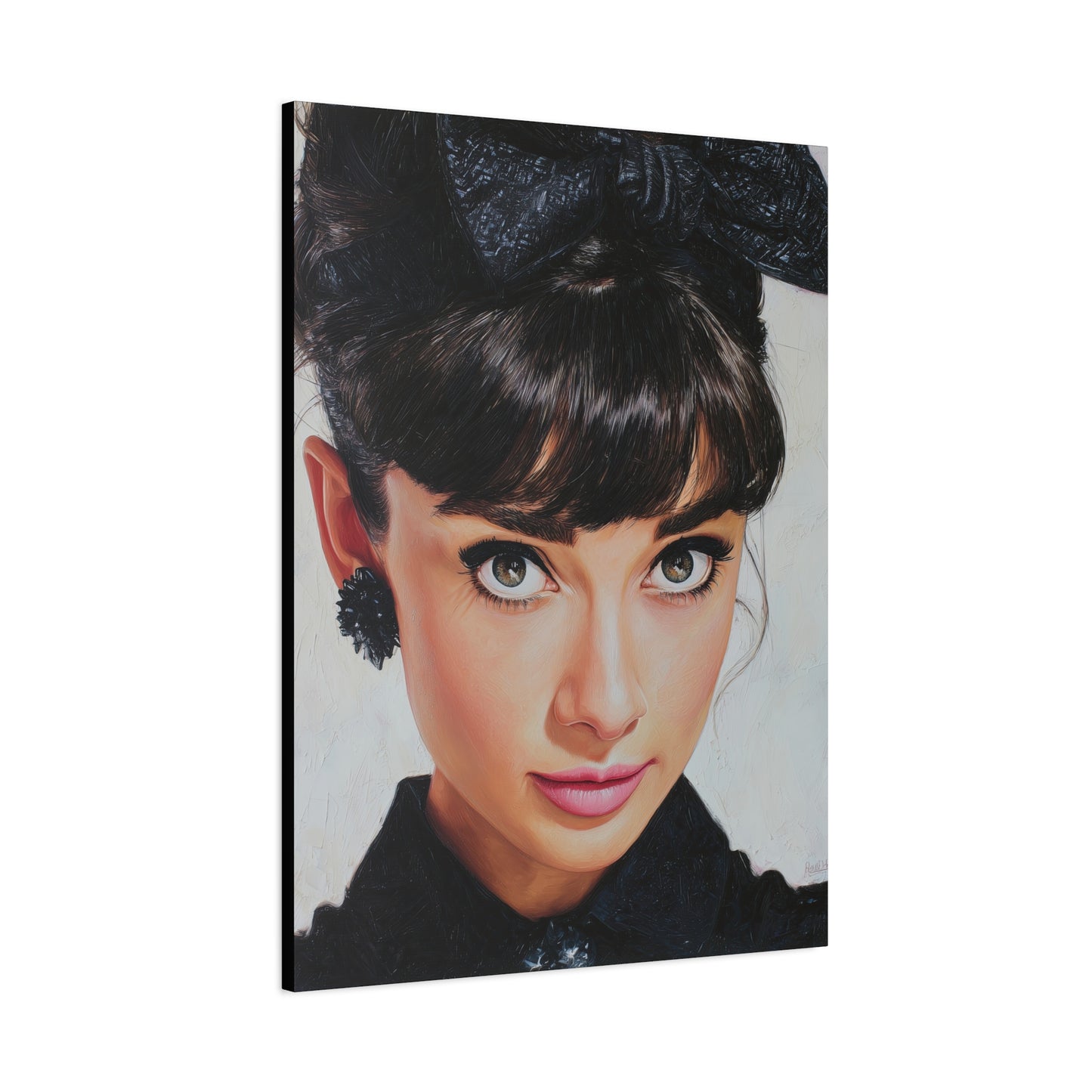 Gallery Wrapped Canvas, The Diva Project Art Canvas, Pinup Art Canvas – Audrey Hepburn - NINE