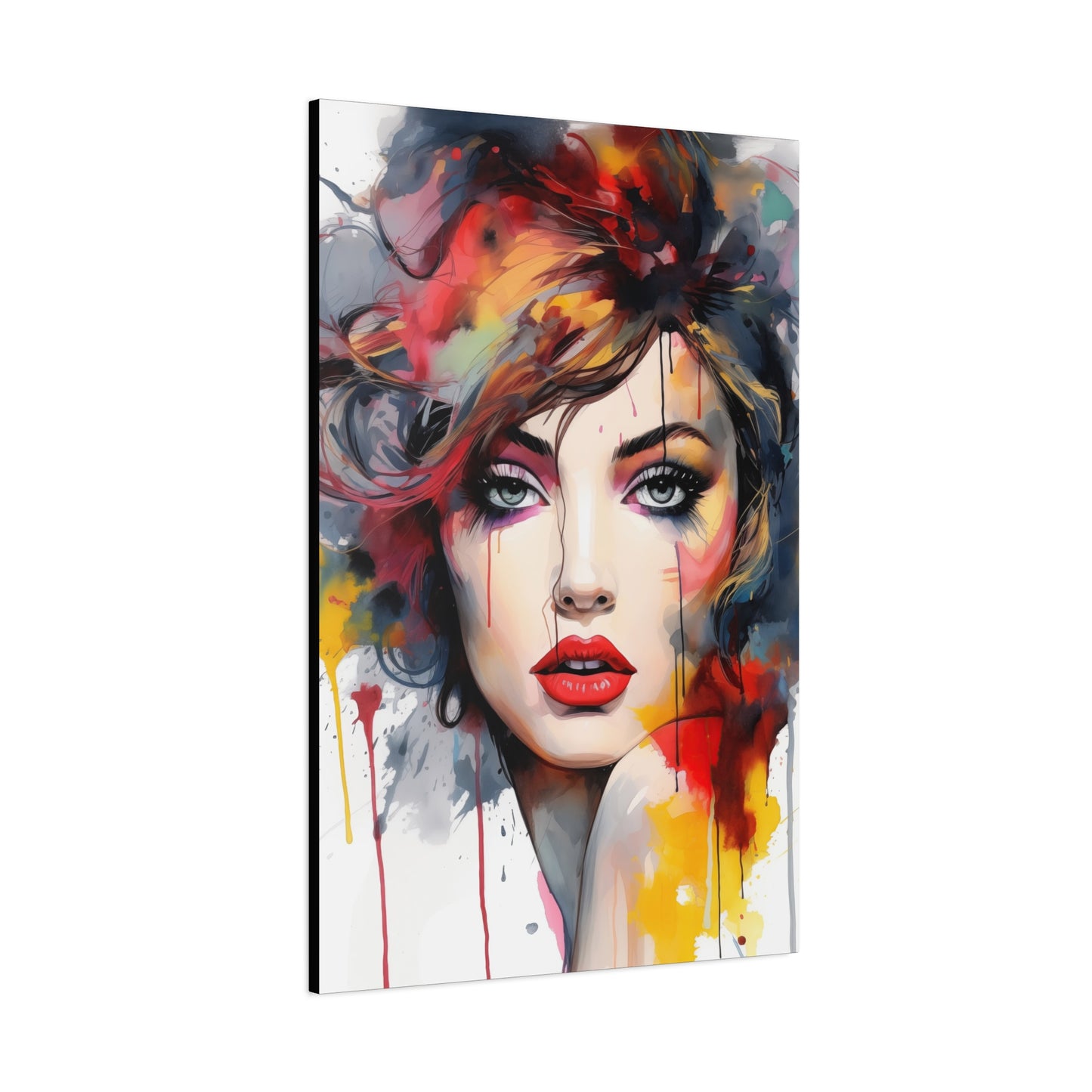 Canvas Wall Art, Gallery Wrapped Pop Art, Femme Doll Wall Art – Alessia