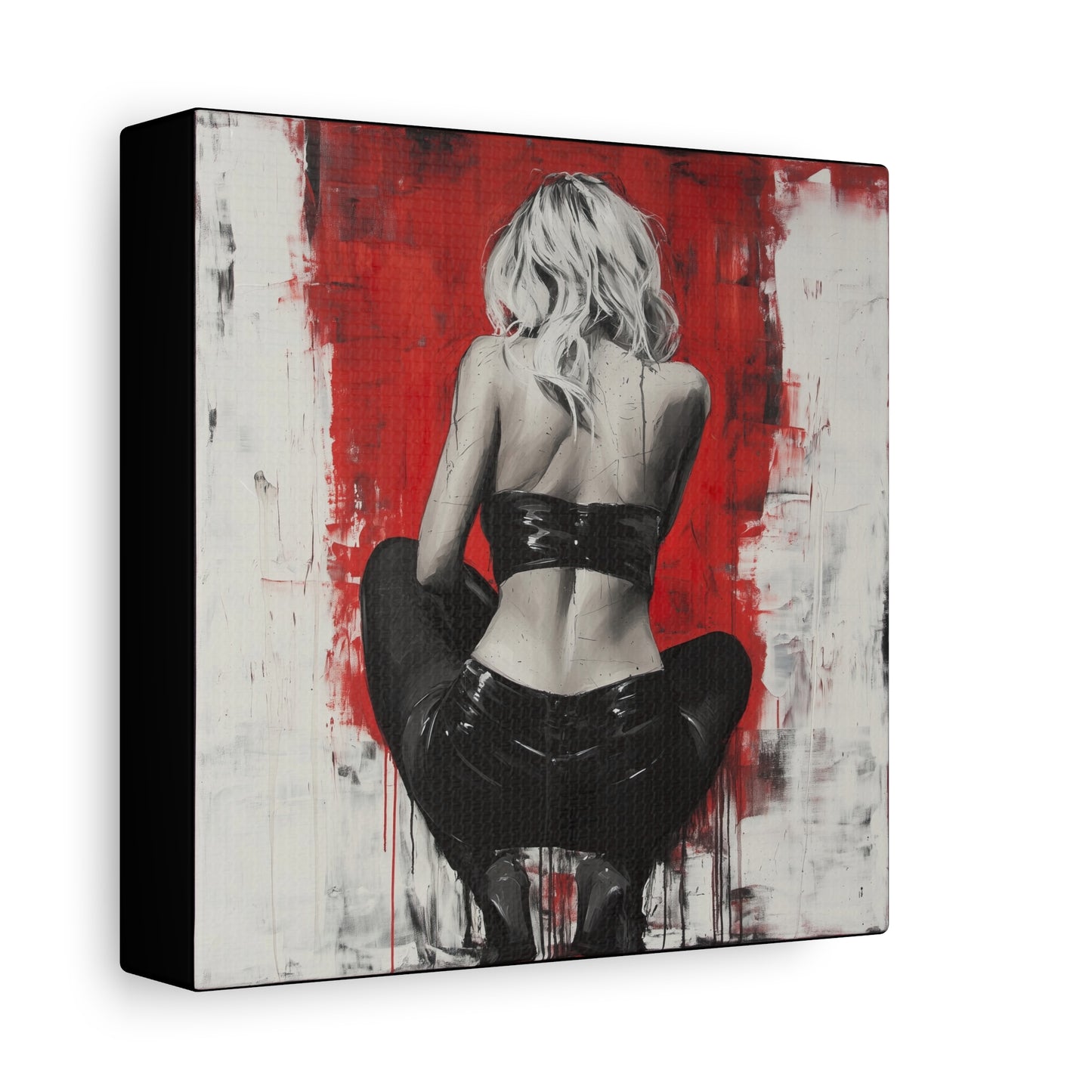 Gallery Wrapped Canvas, Guilt and Grit Adult Art Canvas, Erotic Pinup Art Canvas – Celeste