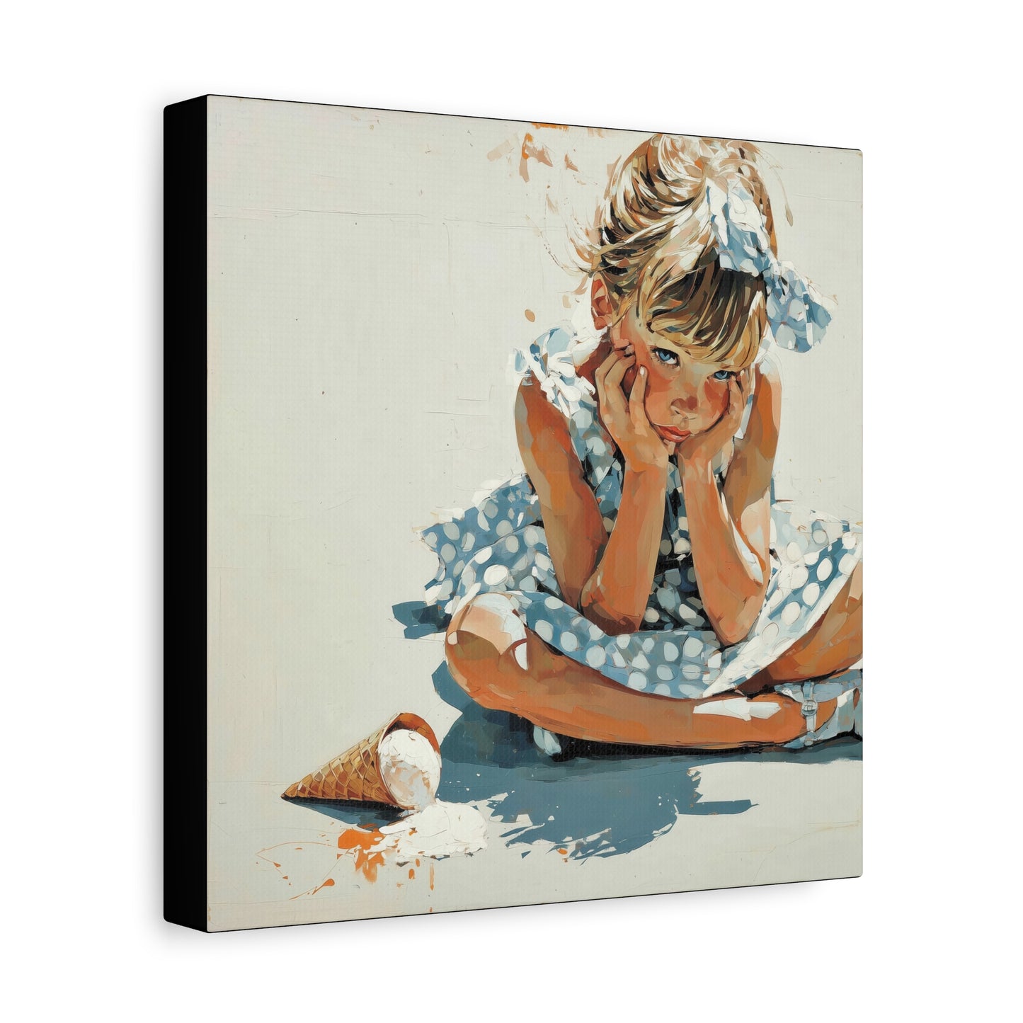 Gallery Wrapped Canvas, Sweet Summer Nostalgia, Sugar and Spice Art Canvas, Ice Cream Dreams Art – Betsy