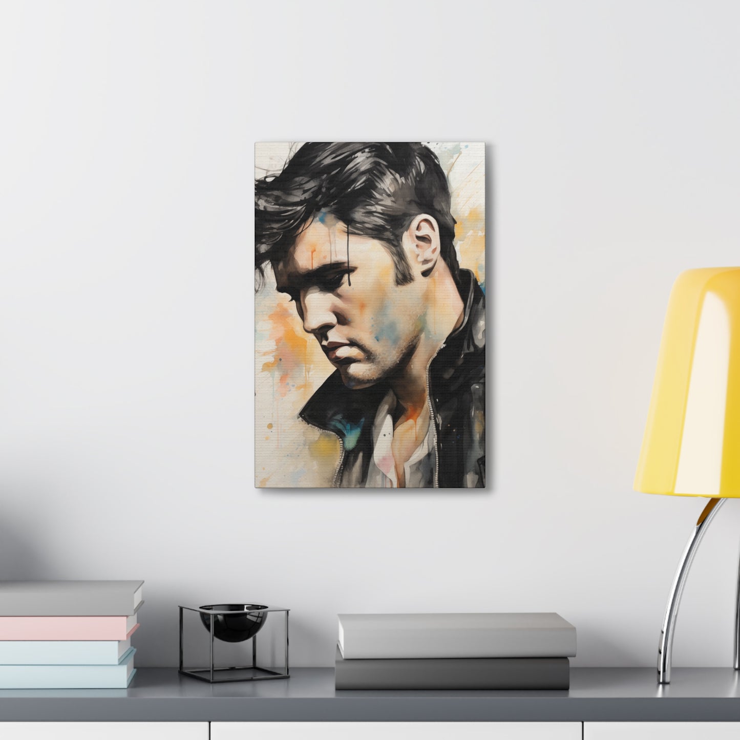 Gallery Wrapped Canvas, Celebrity Inspired, Pop Art Canvas – Elvis Also