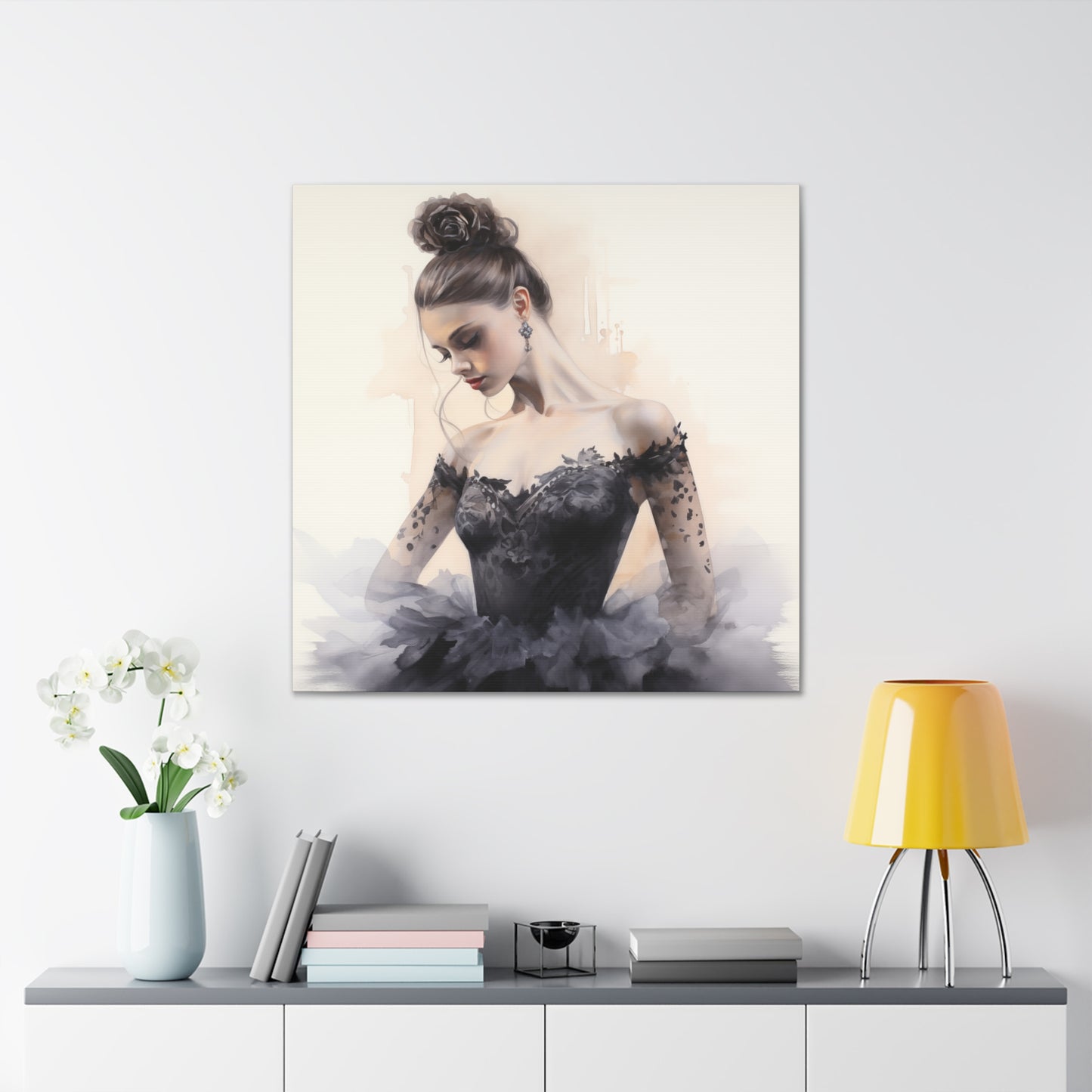 Gallery Wrapped Canvas, Ballerina Beauty, Ballet Art Canvas – Lola