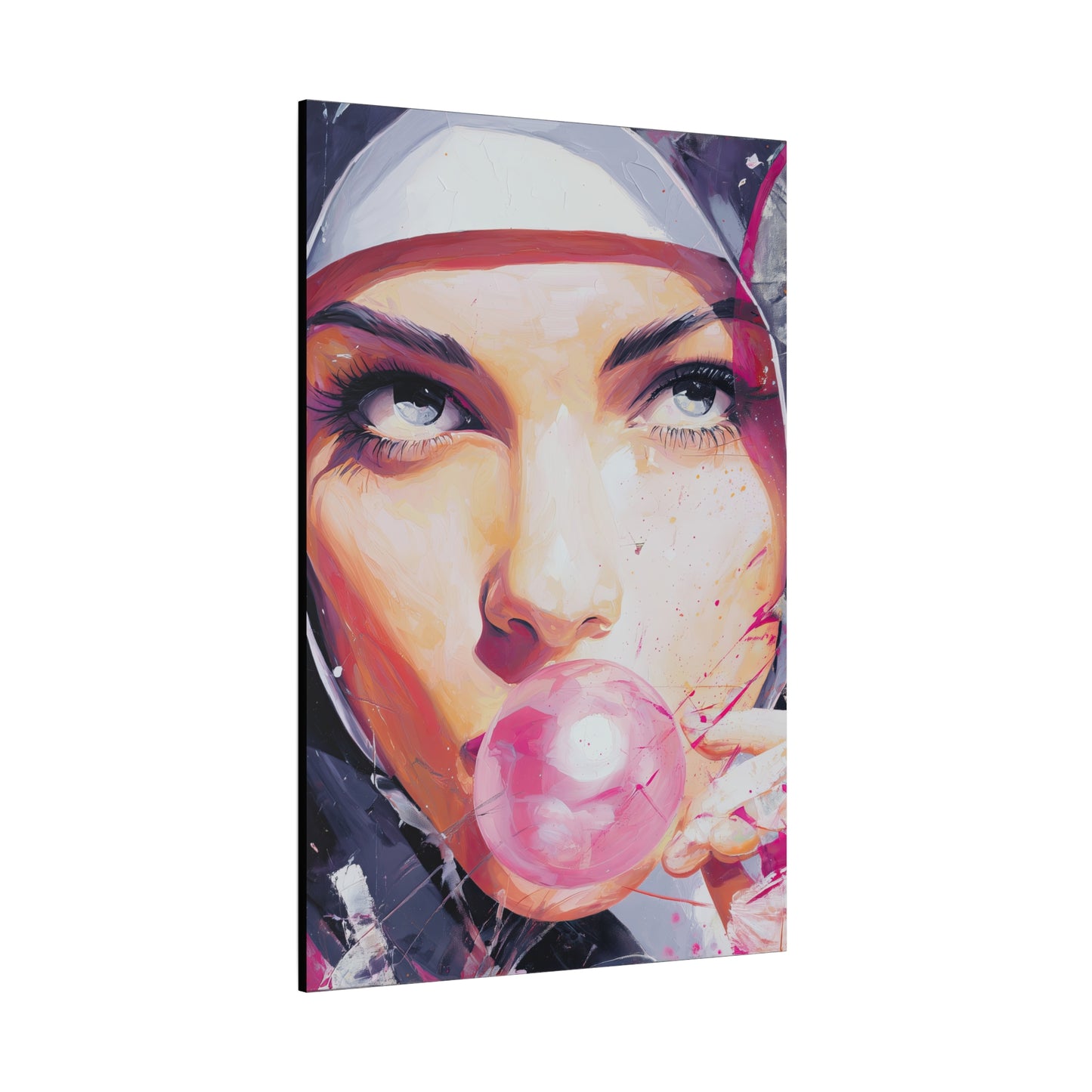 Gallery Wrapped Canvas, Habits and Heresy Art Canvas, Naughty Nuns Art Canvas – Sister Paloma