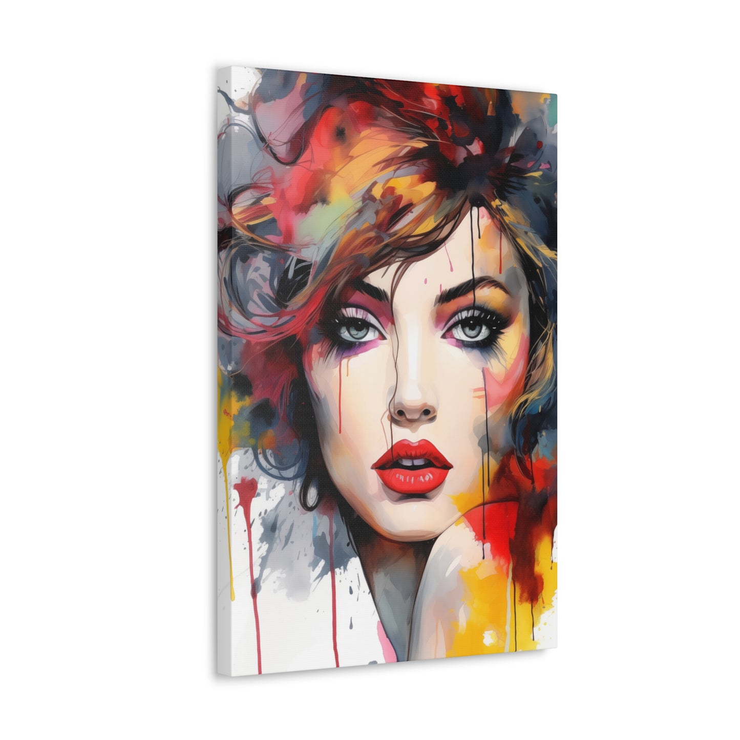 Canvas Wall Art, Gallery Wrapped Pop Art, Femme Doll Wall Art – Alessia