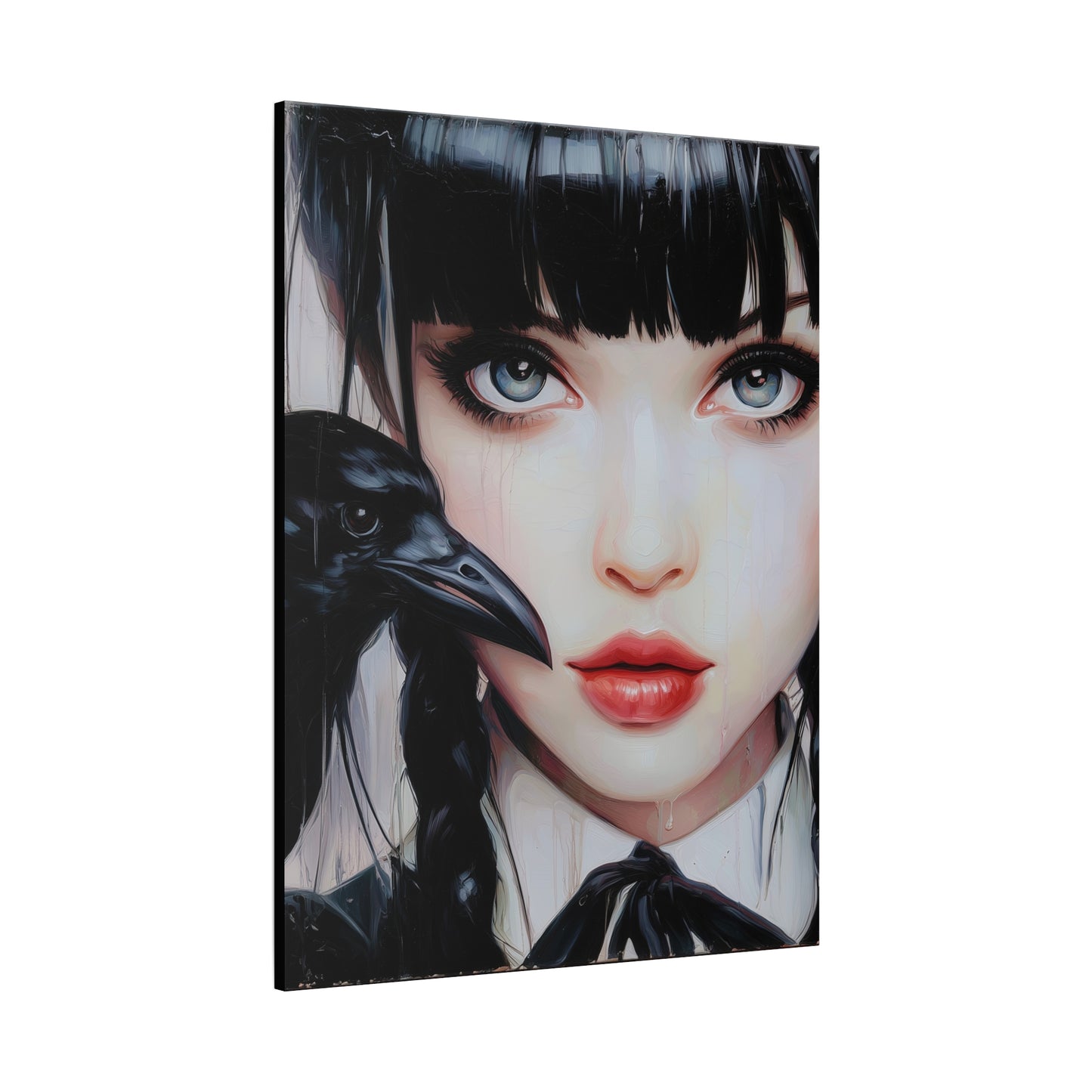 Gallery Wrapped Canvas, Myth and Bones Gothic Art Canvas, Dark Muse Canvas - Isolde