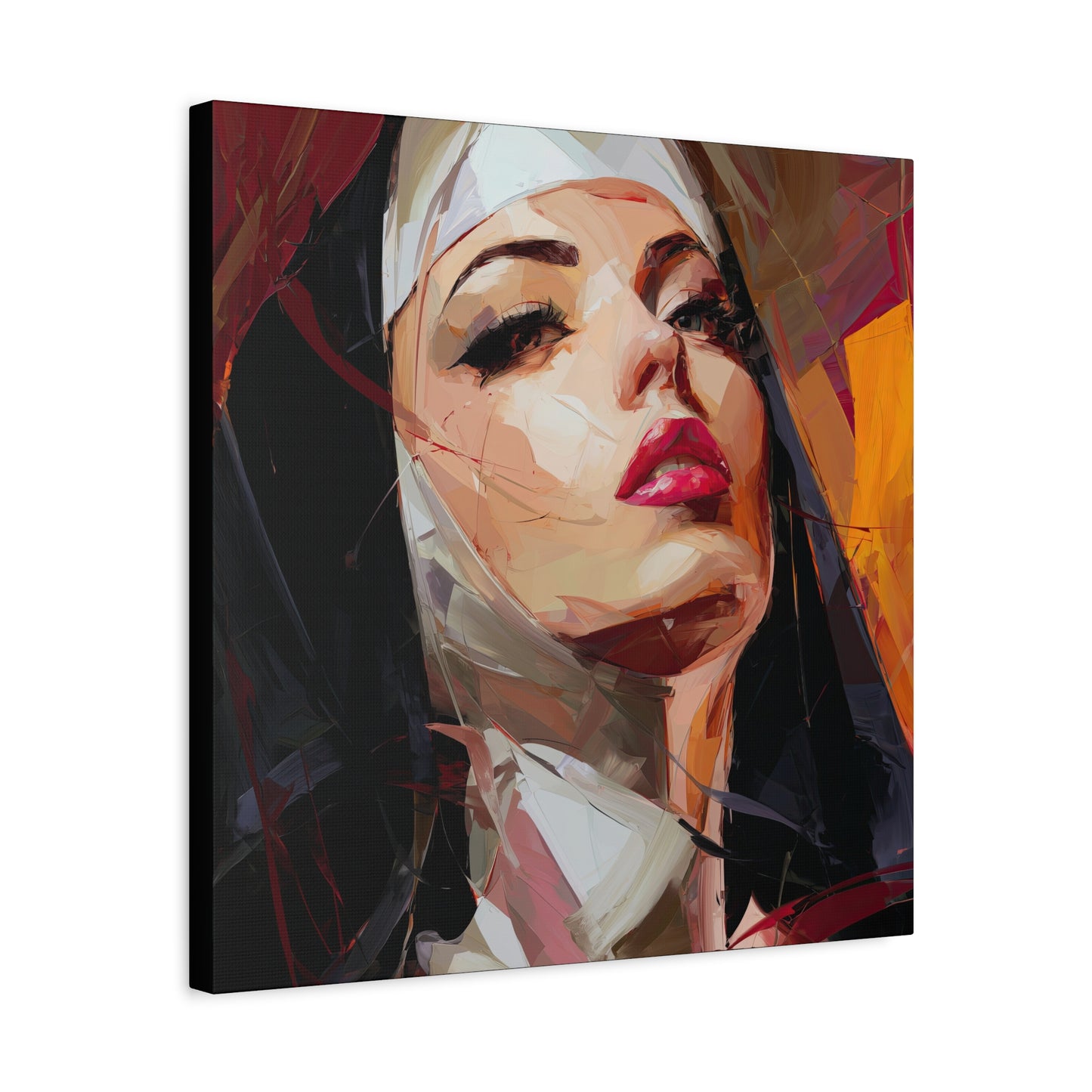 Gallery Wrapped Canvas, Habits and Heresy Art Canvas, Naughty Nuns Art Canvas – Sister Veritas