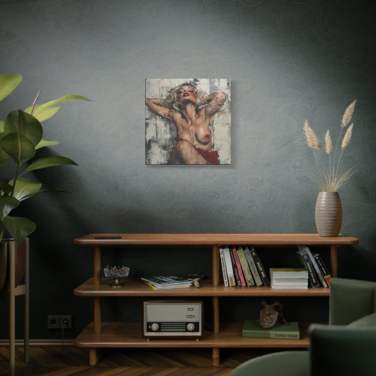 Gallery Wrapped Canvas, Guilt and Grit Adult Art Canvas, Erotic Pinup Art Canvas – Seraphine