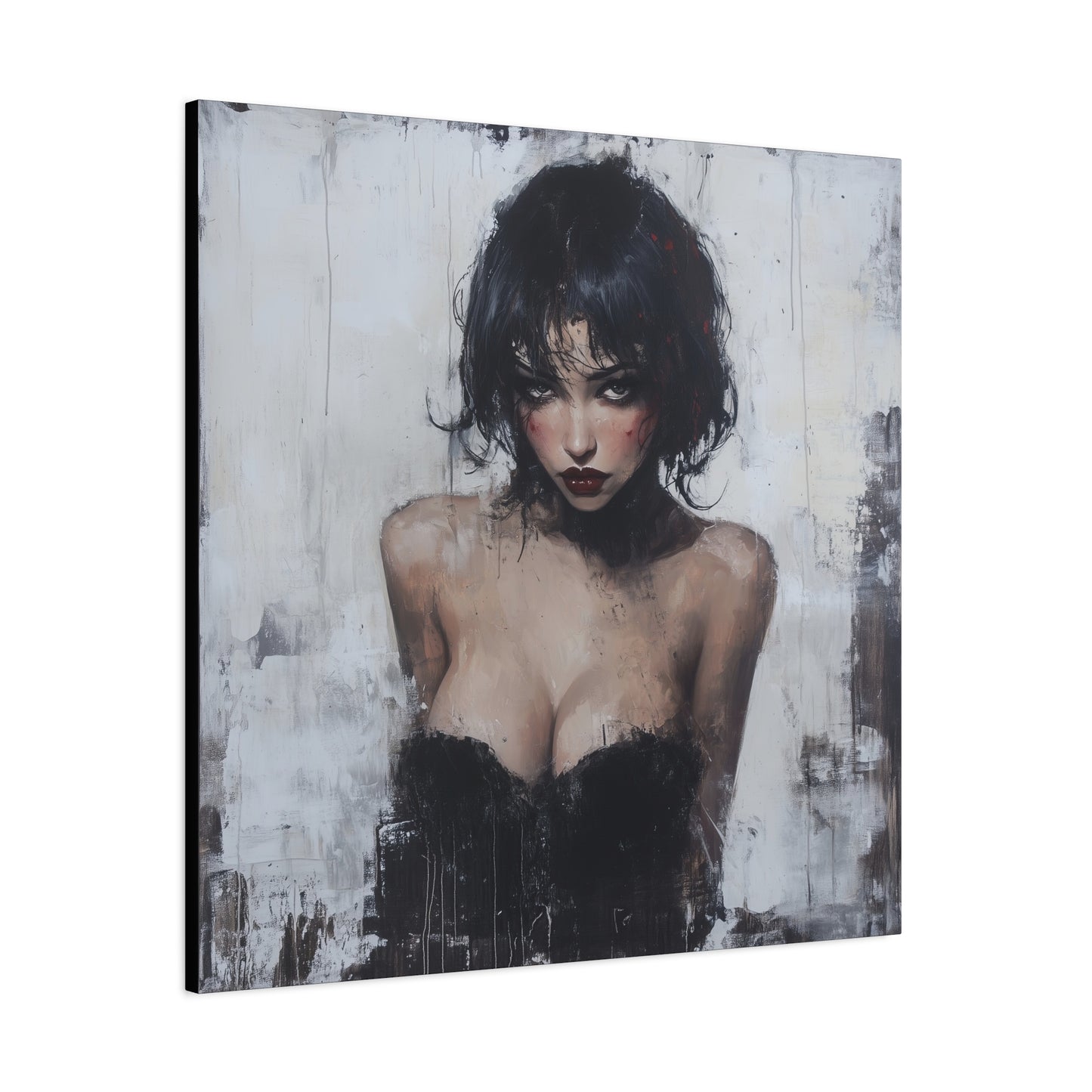 Gallery Wrapped Canvas, Sinners and Saints Art Canvas, Erotic Pinup Art Canvas – Lorna