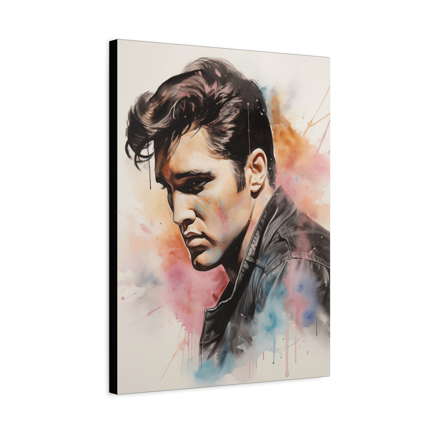 Gallery Wrapped Canvas, Celebrity Inspired, Pop Art Canvas – Elvis