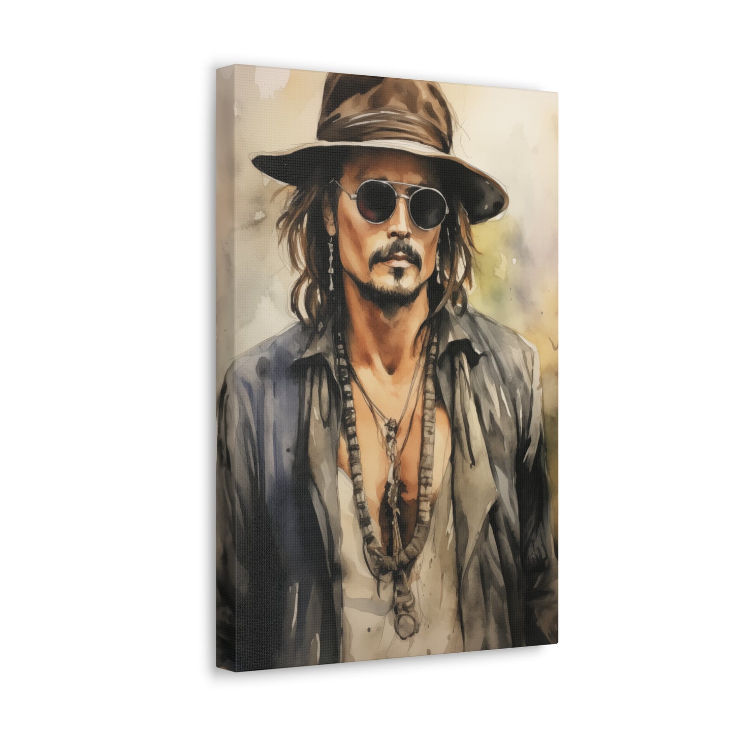 Gallery Wrapped Canvas, Celebrity Inspired, Pop Art Canvas – Johnny