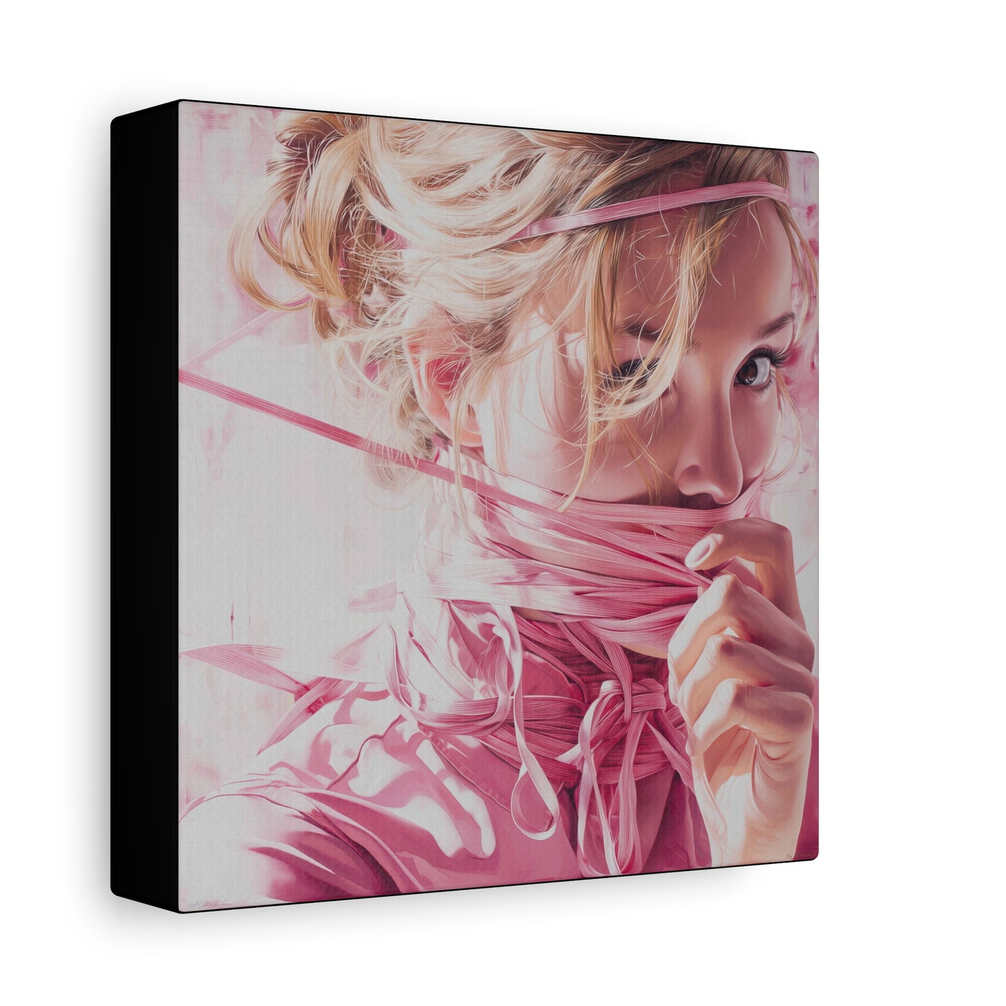 Gallery Wrapped Canvas, Ropes and Reverence Art Canvas, Erotic Shibari Art Canvas – Lilith