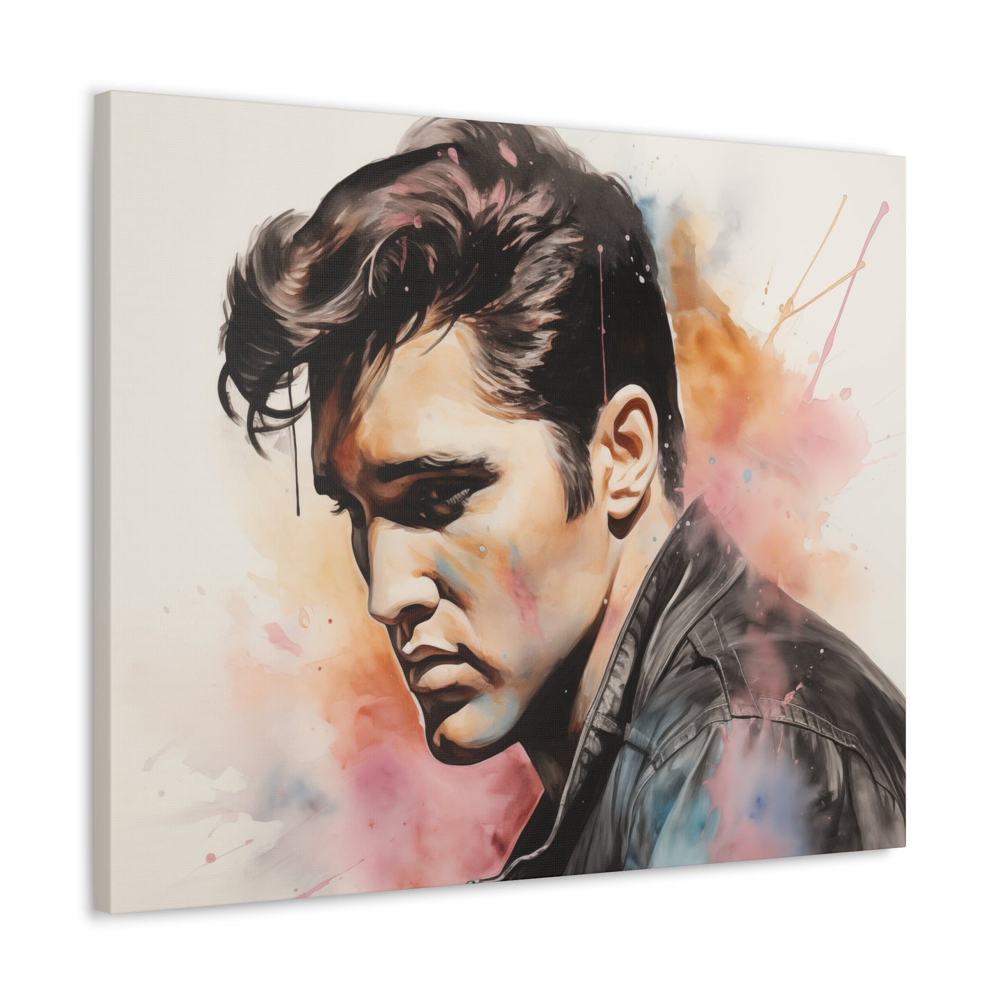 Gallery Wrapped Canvas, Celebrity Inspired, Pop Art Canvas – Elvis