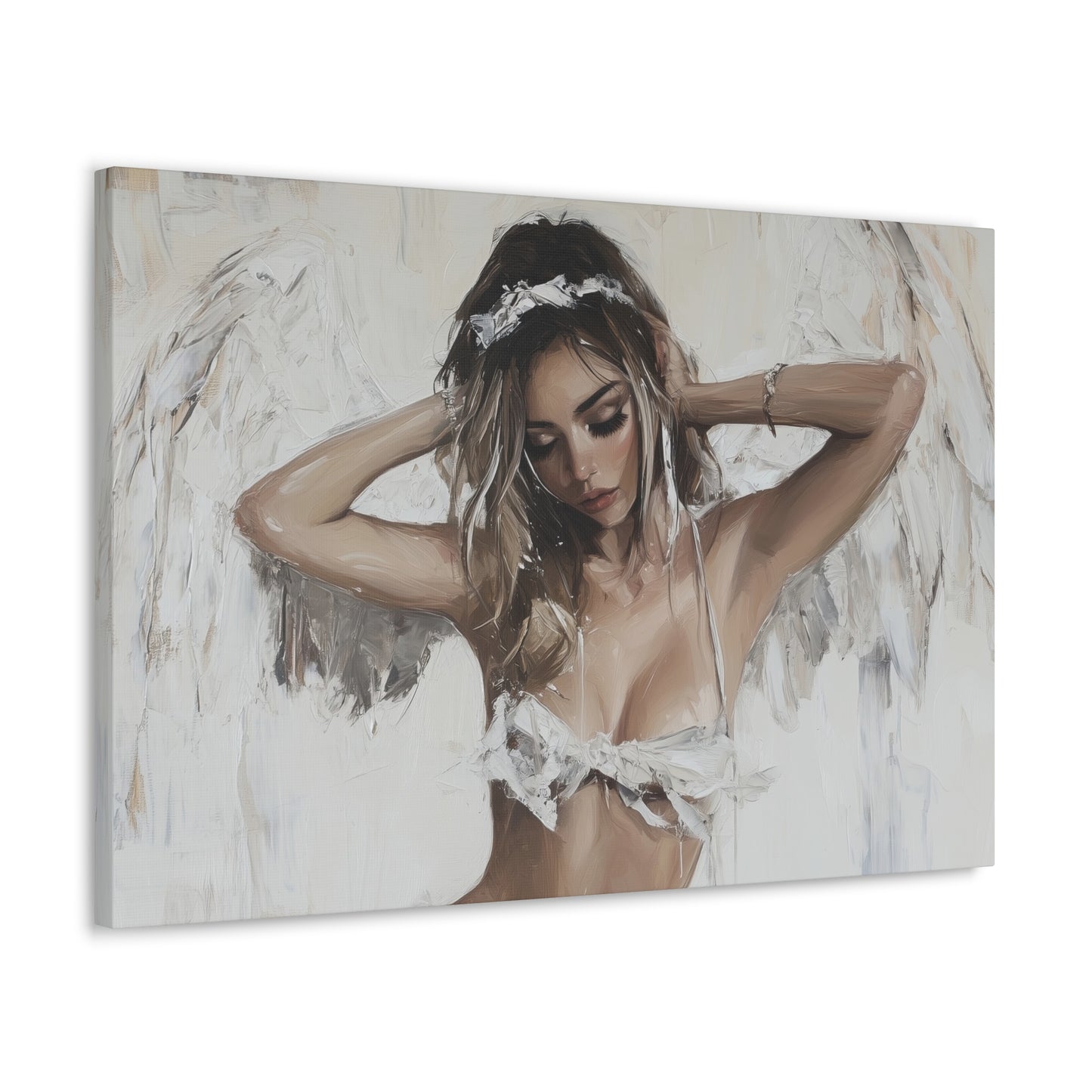 Gallery Wrapped Canvas, Sinners and Saints Art Canvas, Erotic Pinup Art Canvas – Holly