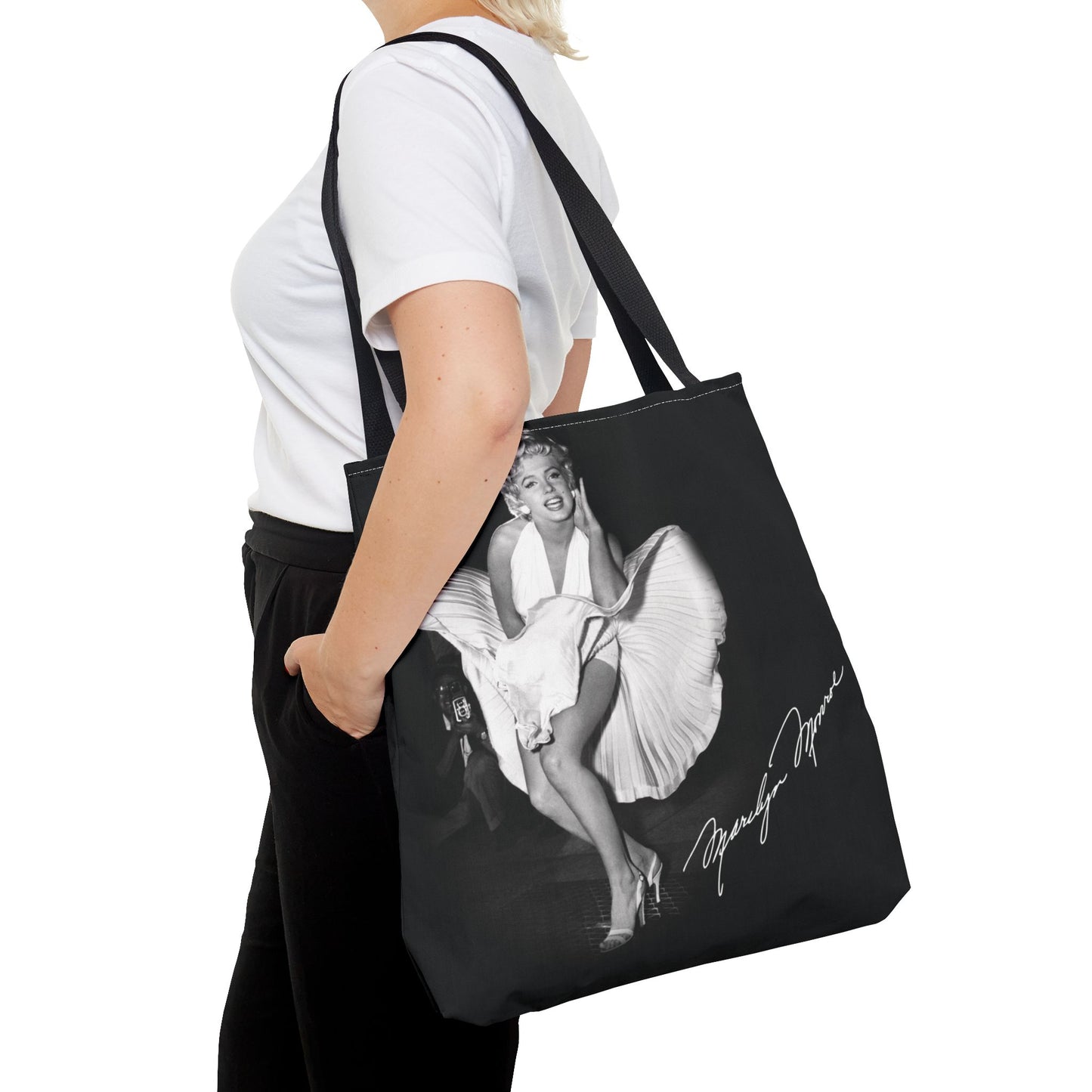 Celebrity Tote Bag, Utility Tote - Marilyn Monroe Subway Grate Tote - New York