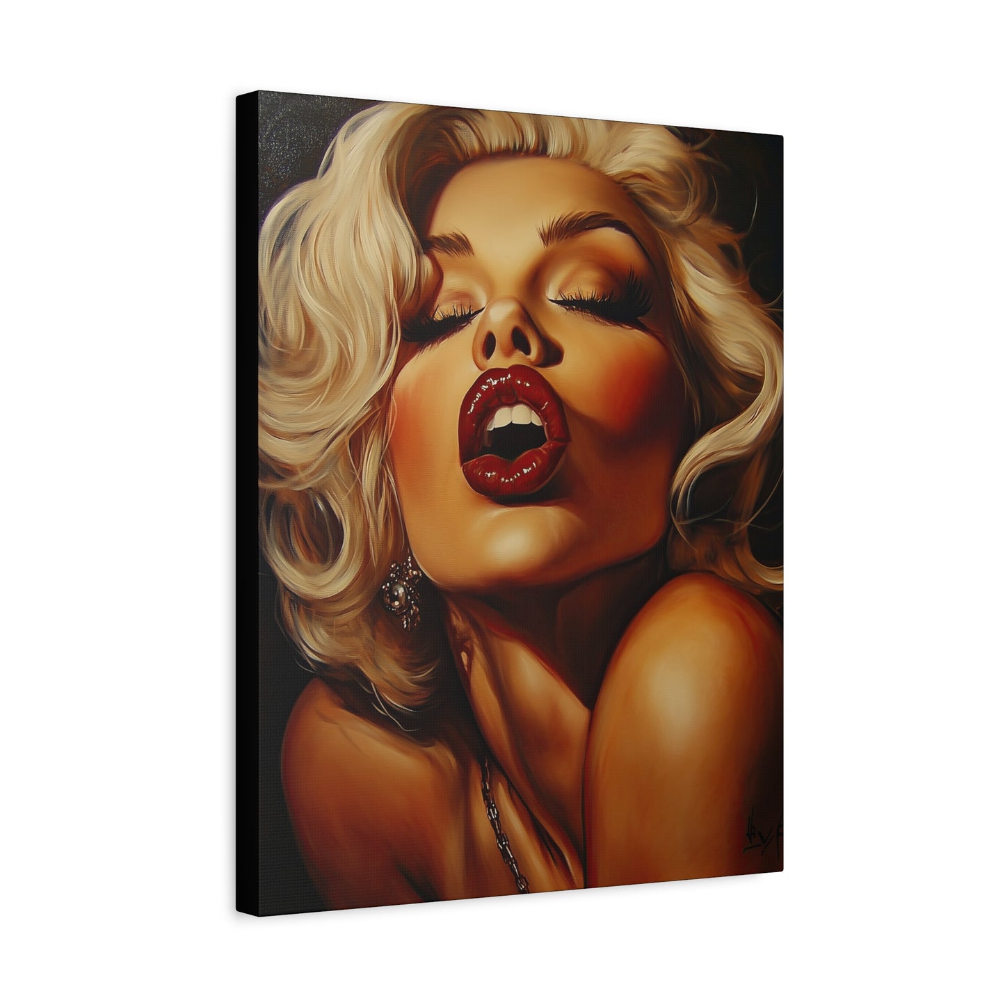 Gallery Wrapped Canvas, Guilt and Grit Adult Art Canvas, Erotic Pinup Art Canvas – Evangeline