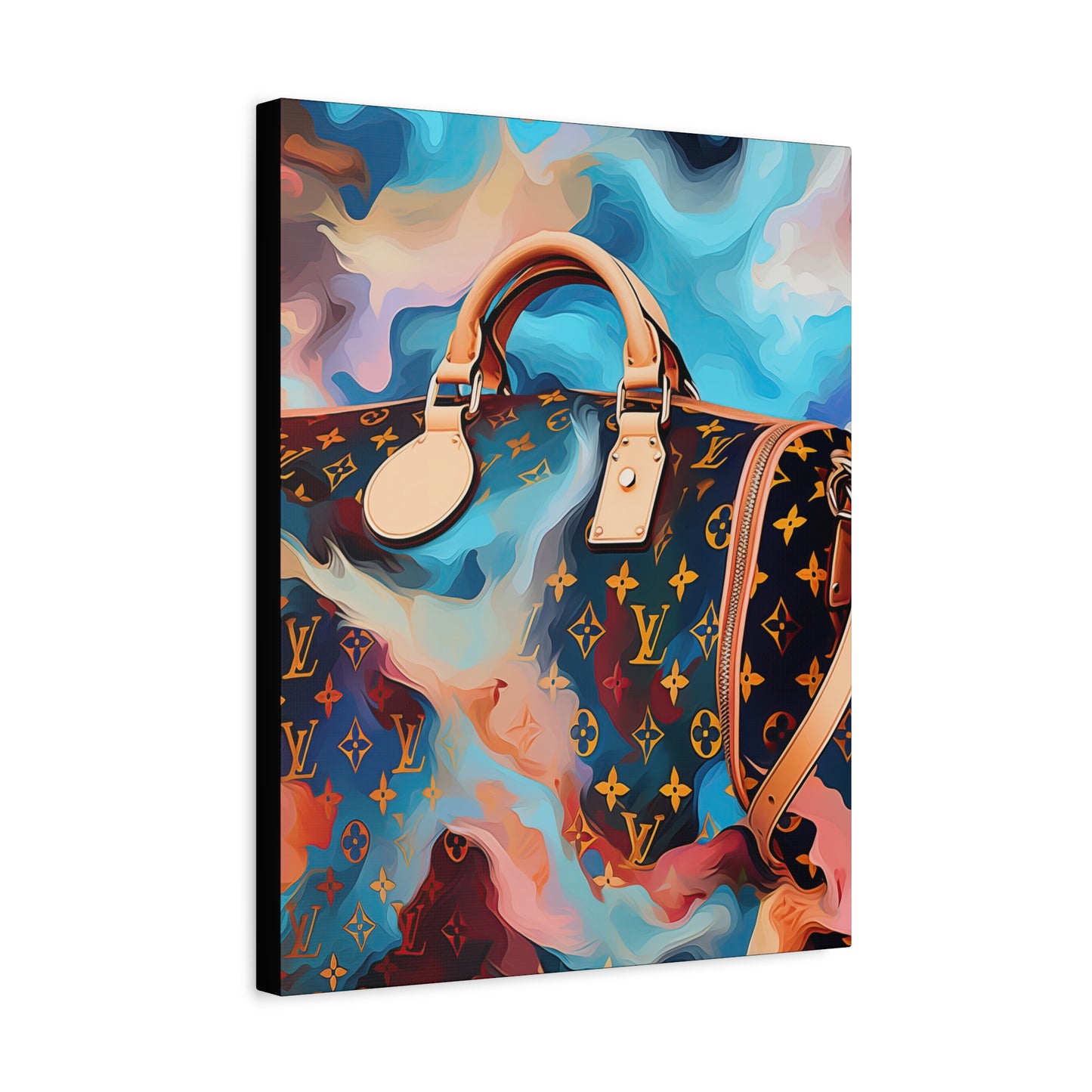 Canvas Gallery Wrap - LV Designer Inspired Wall Art - Abstract