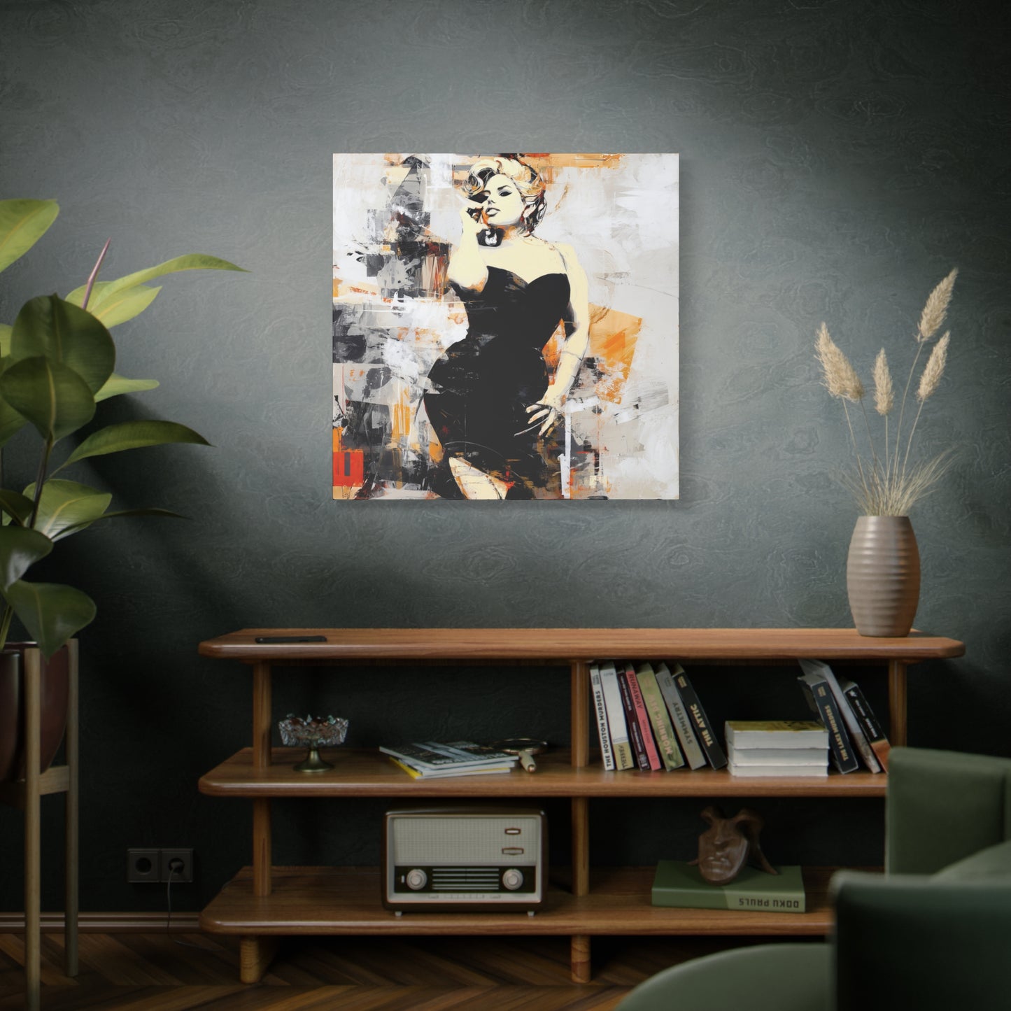 Gallery Wrapped Canvas, Guilt and Grit Adult Art Canvas, Erotic Pinup Art Canvas – Carmen