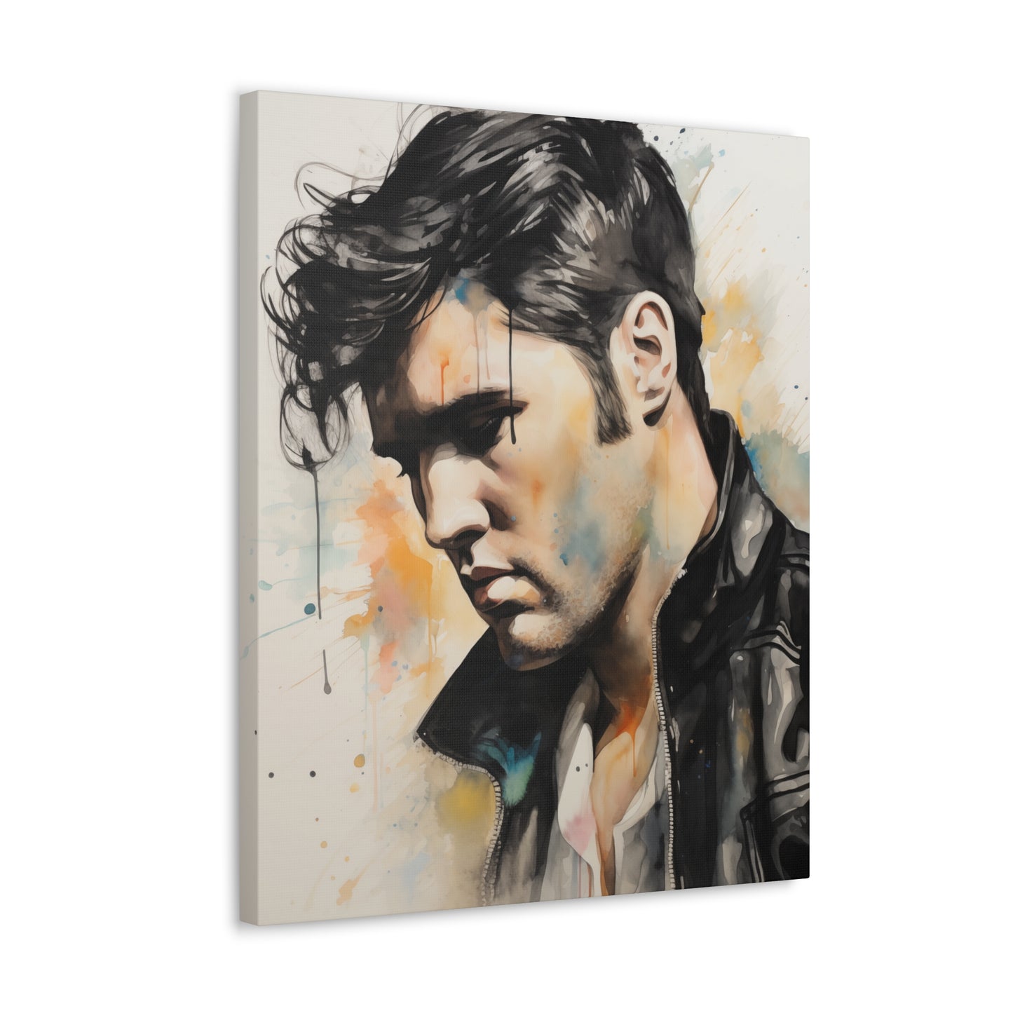 Gallery Wrapped Canvas, Celebrity Inspired, Pop Art Canvas – Elvis Also