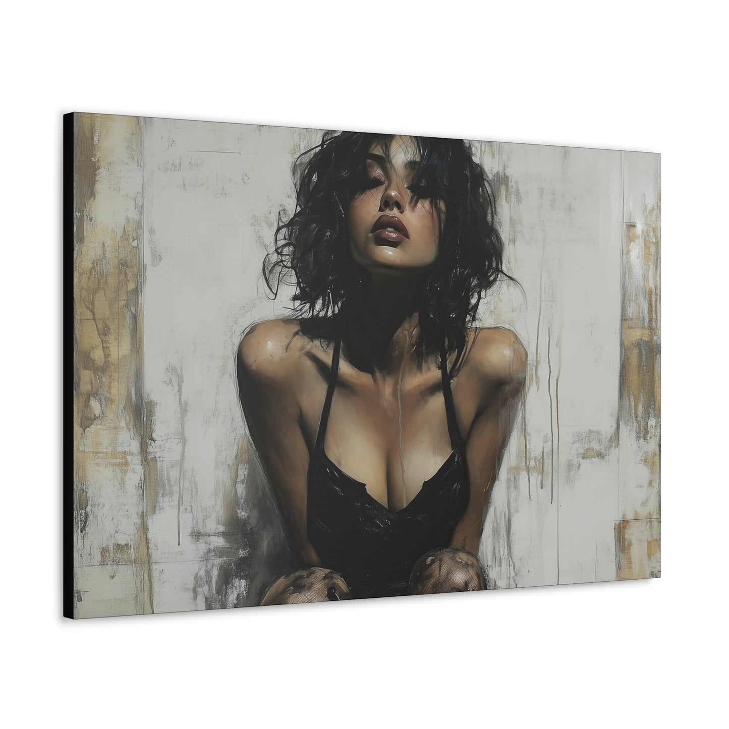 Gallery Wrapped Canvas, Sinners and Saints Art Canvas, Erotic Pinup Art Canvas – Vivienne