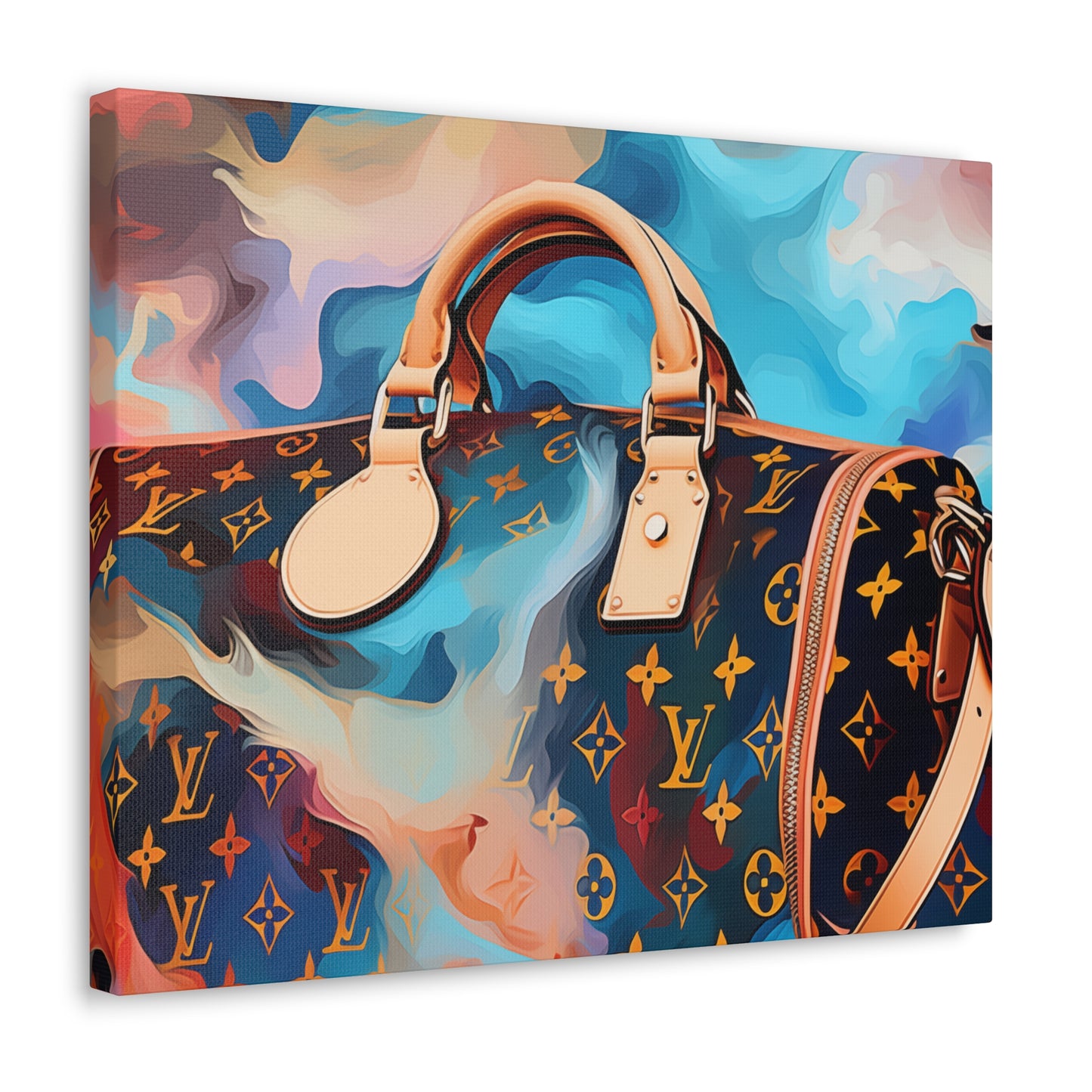 Canvas Gallery Wrap - LV Designer Inspired Wall Art - Abstract