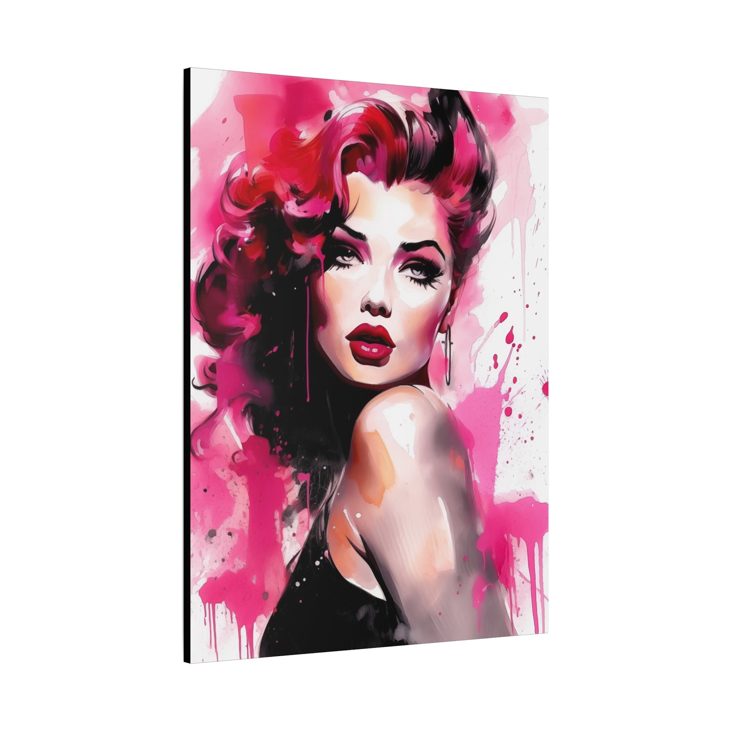 Gallery Wrapped Canvas, Tattooed Beauty, Femme Doll Pop Art Canvas – Thalia
