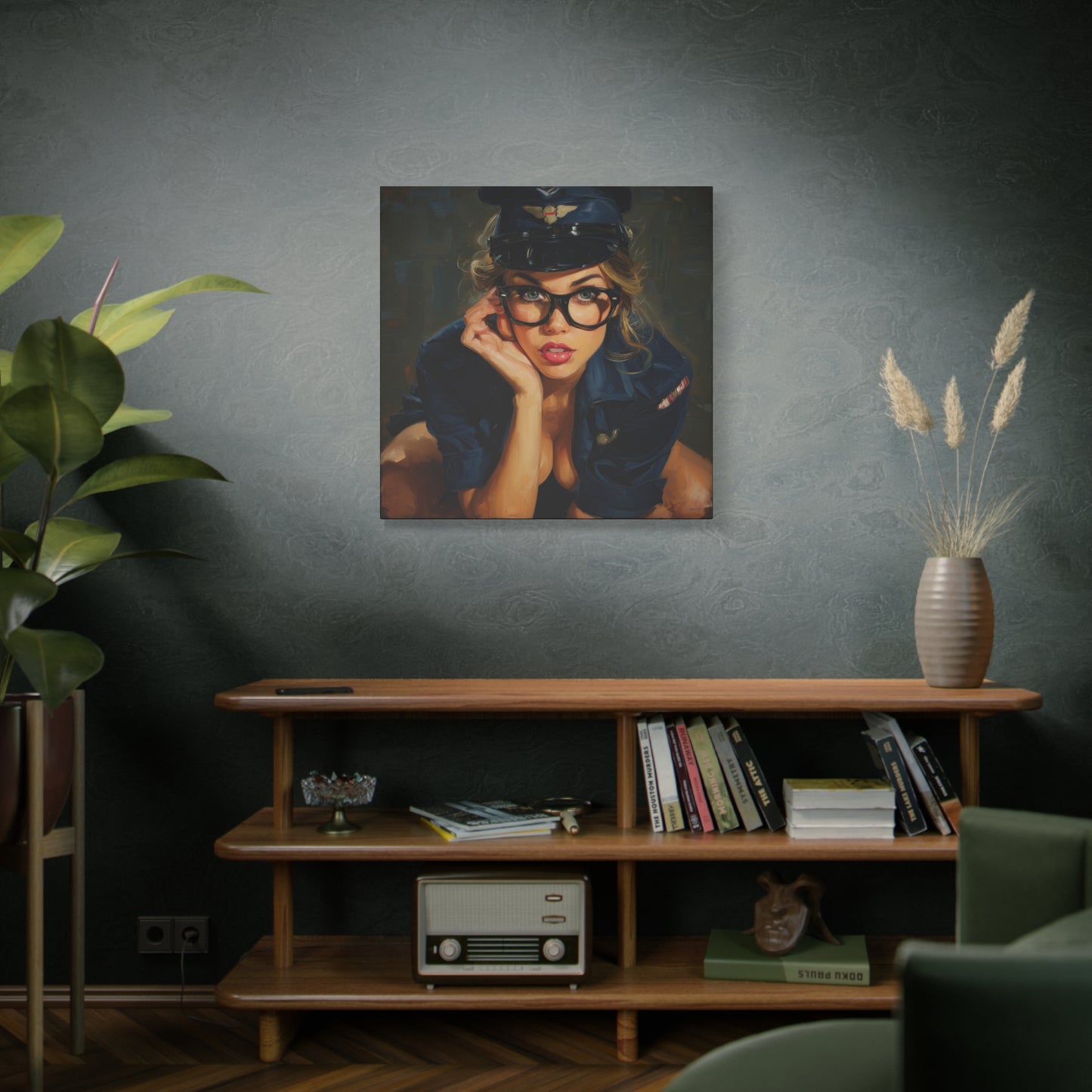 Gallery Wrapped Canvas, Liberty and Lace Art Canvas, Erotic Pinup Art Canvas – Savannah
