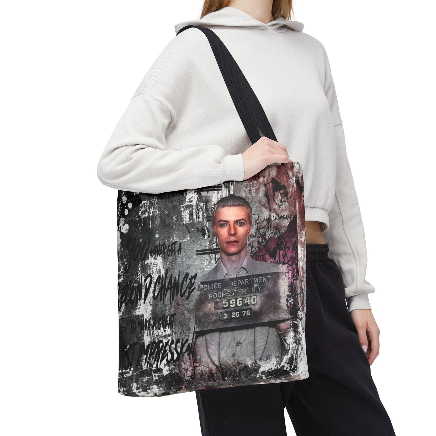First Impression Tote Bag, Utility Tote - Celebrity Inspired Inspired Tote - Bowie