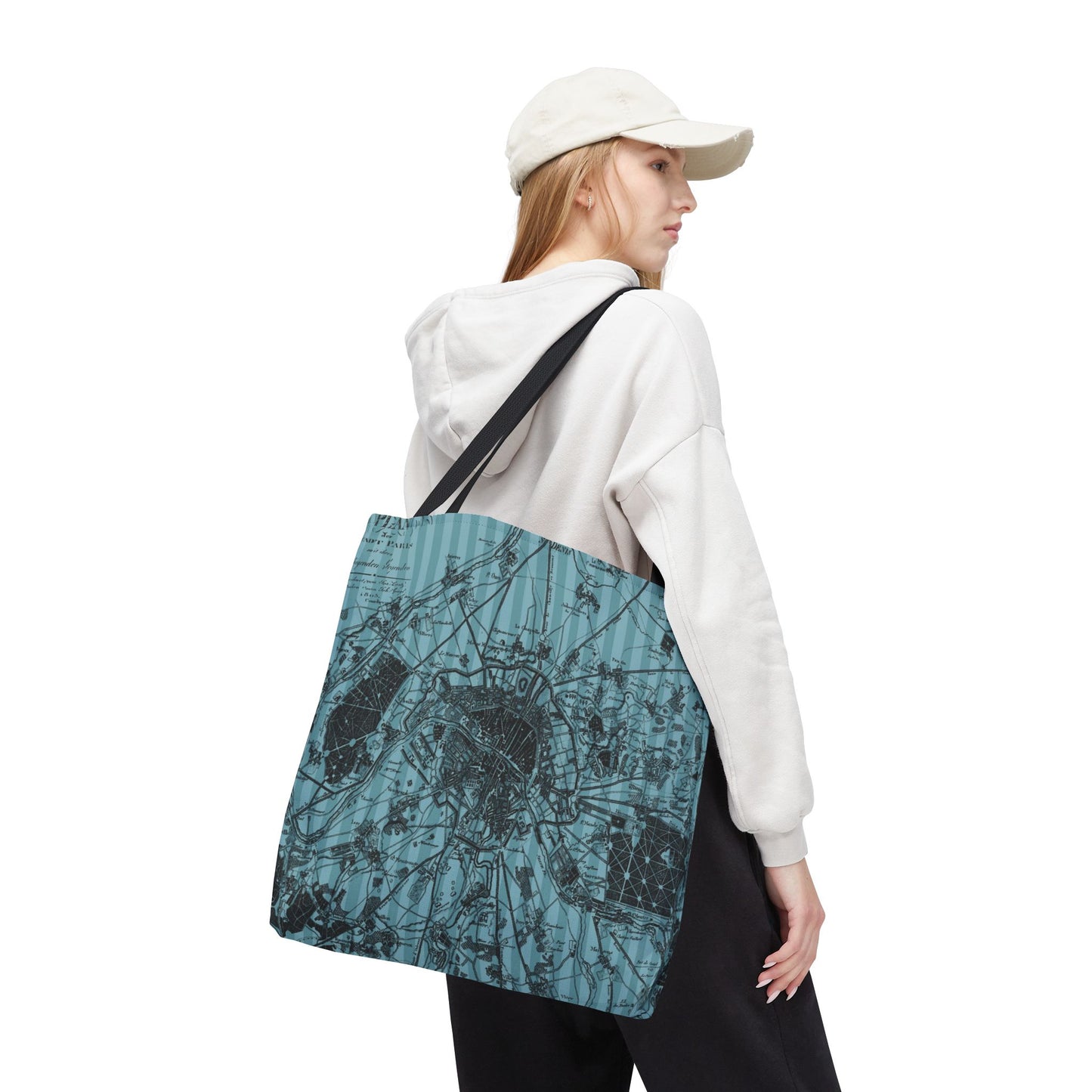 The Paris Plan Tote Bag, Utility Tote - Travel Inspired Inspired Tote - Paris France