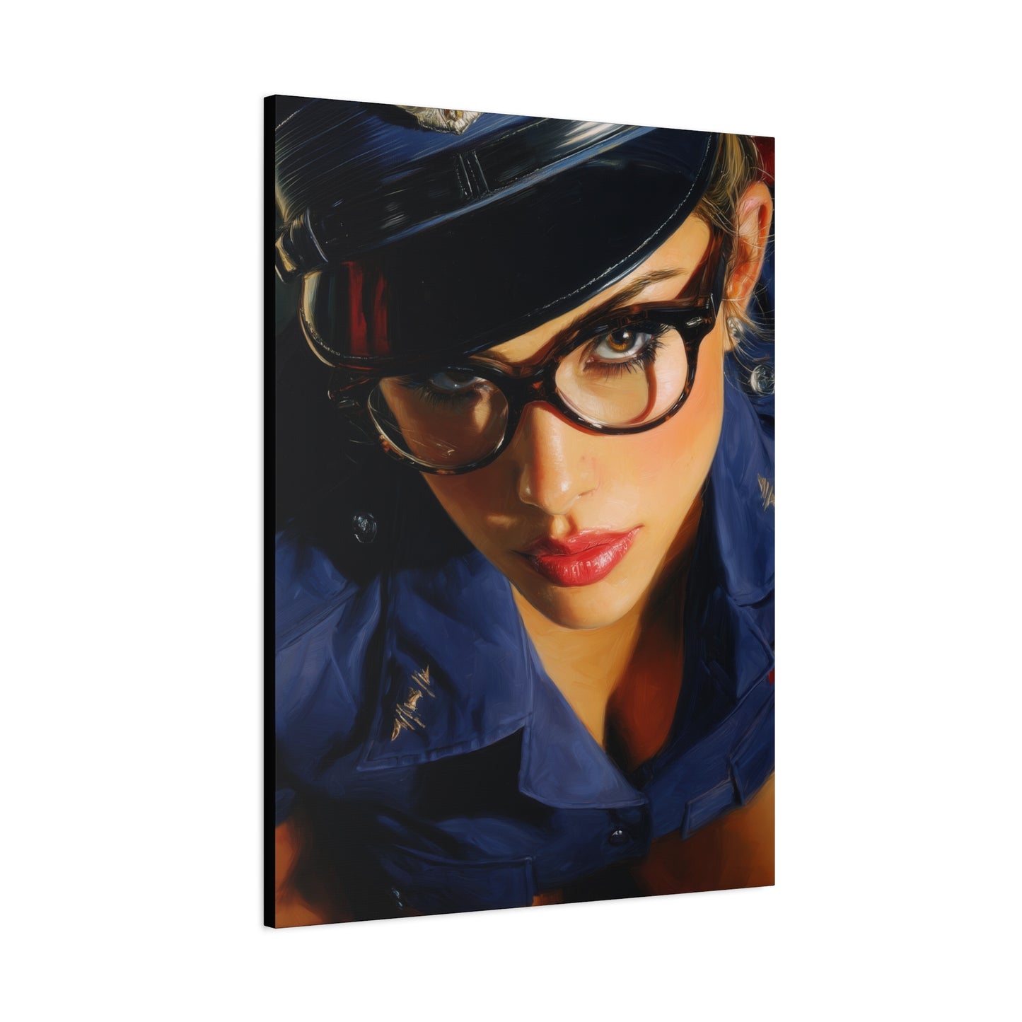 Gallery Wrapped Canvas, Liberty and Lace Art Canvas, Erotic Pinup Art Canvas – Janice