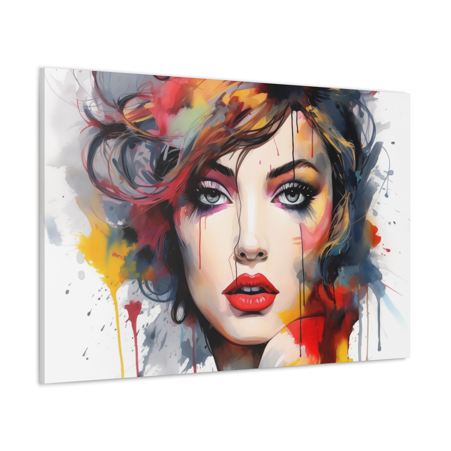 Canvas Wall Art, Gallery Wrapped Pop Art, Femme Doll Wall Art – Alessia