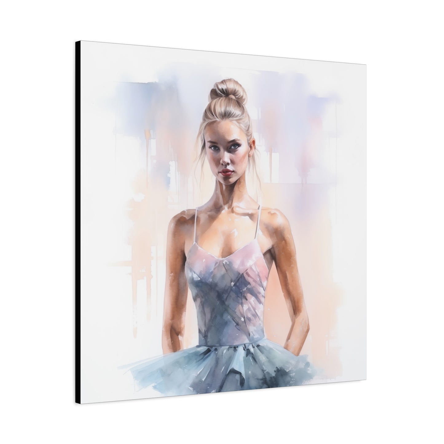 Pointes and Platforms, Gallery Wrapped Canvas, Ballerina Beauty, Ballet Art Canvas – Samantha
