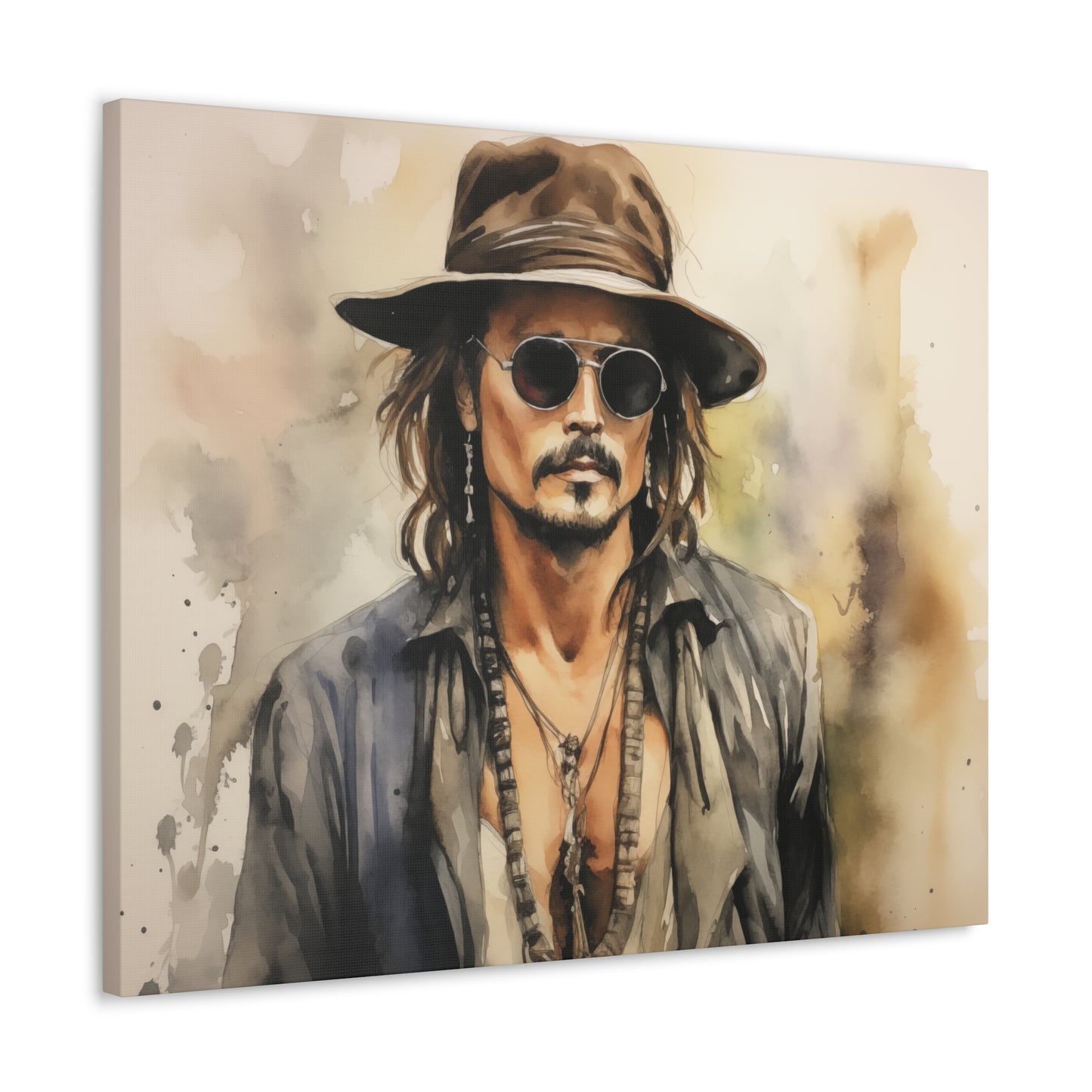 Gallery Wrapped Canvas, Celebrity Inspired, Pop Art Canvas – Johnny