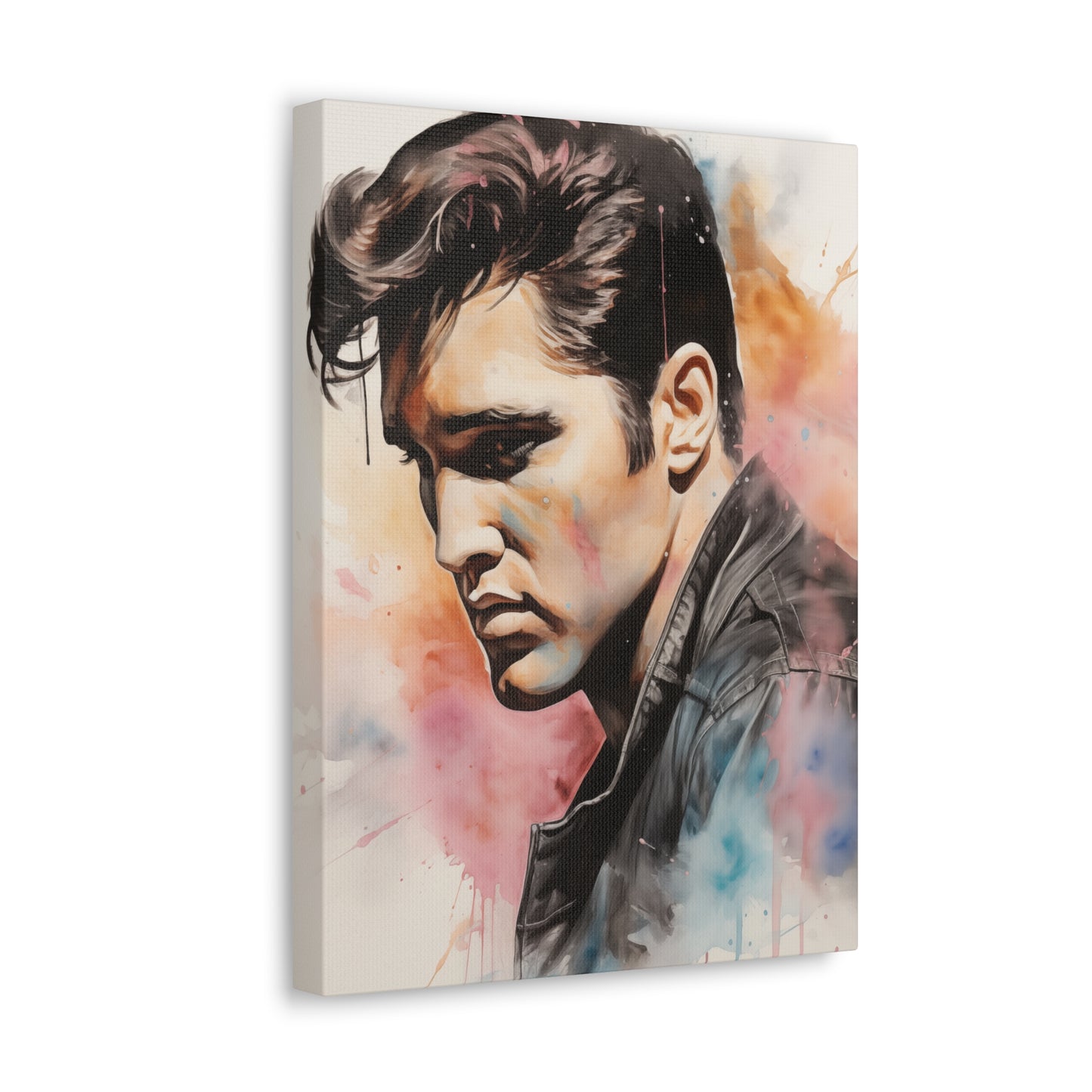 Gallery Wrapped Canvas, Celebrity Inspired, Pop Art Canvas – Elvis