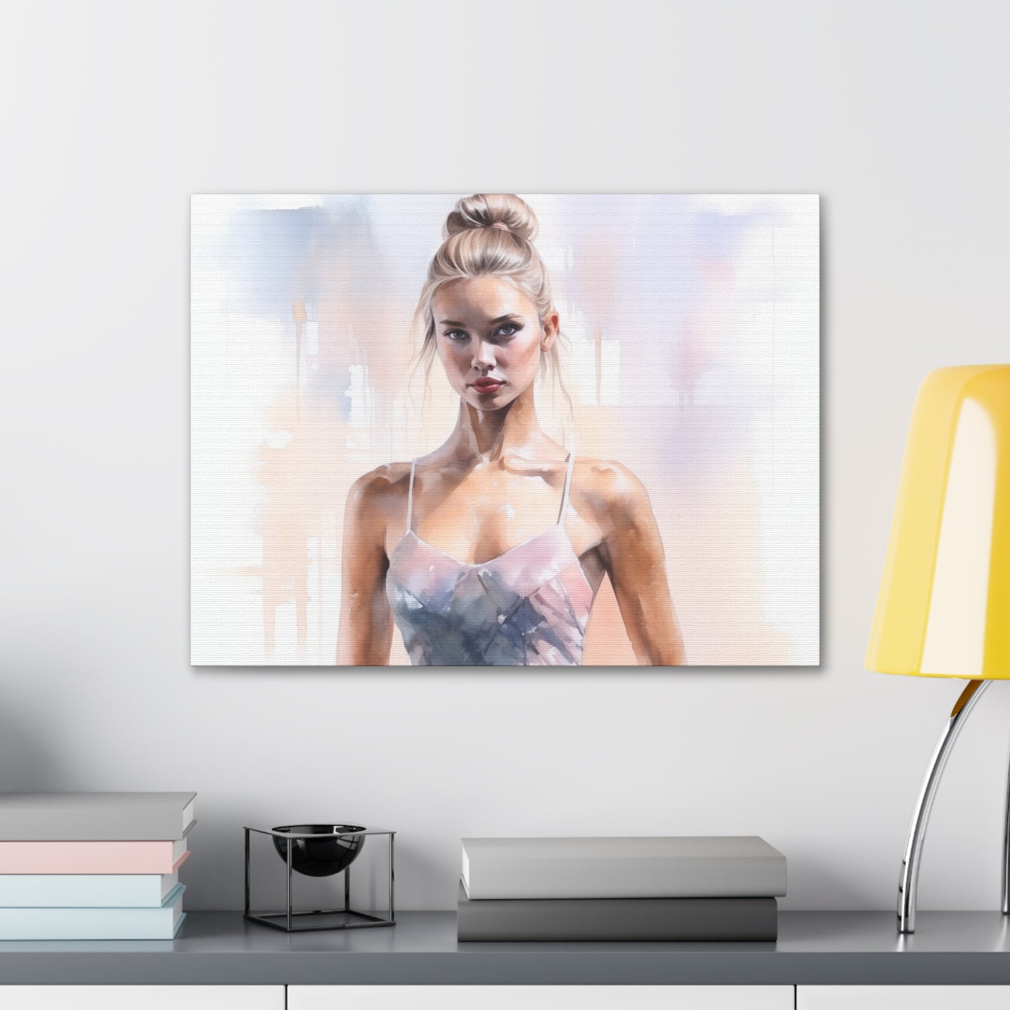 Gallery Wrapped Canvas, Ballerina Beauty, Ballet Art Canvas – Samantha