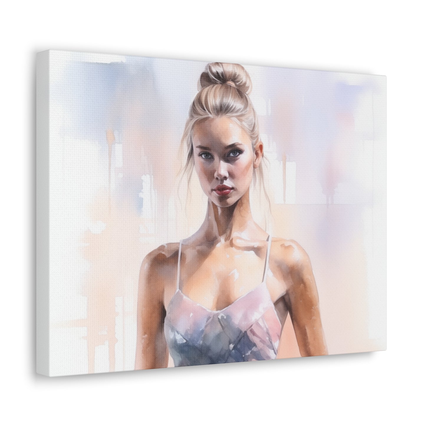 Gallery Wrapped Canvas, Ballerina Beauty, Ballet Art Canvas – Samantha