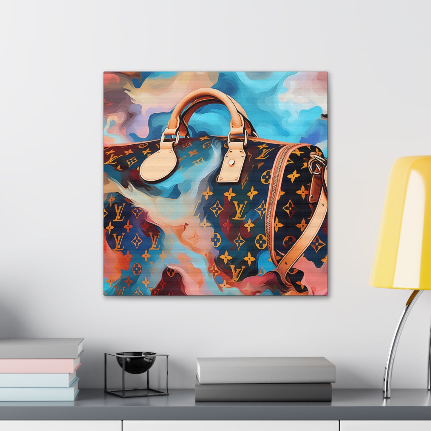 Canvas Gallery Wrap - LV Designer Inspired Wall Art - Abstract