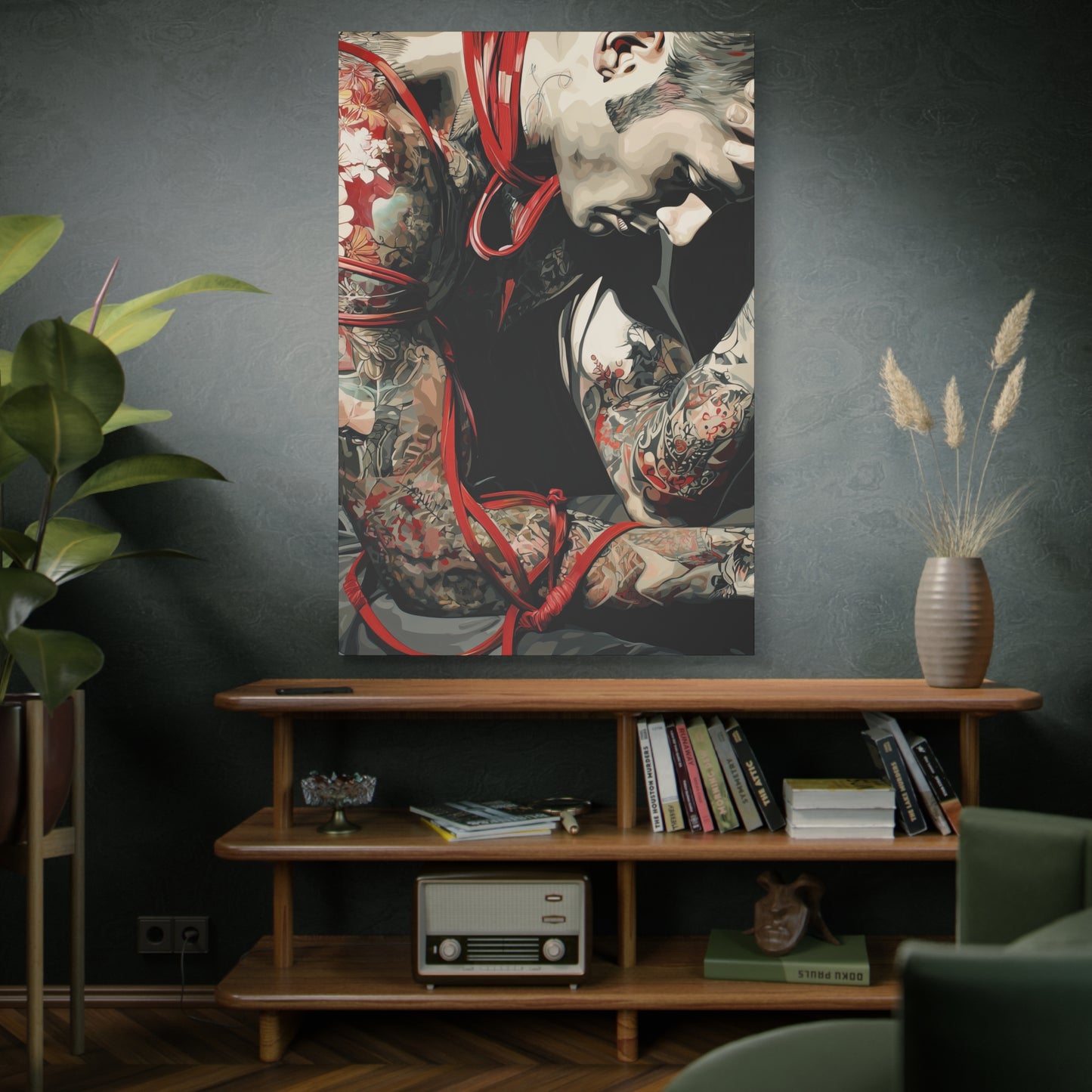 Gallery Wrapped Canvas, Ropes and Reverence Art Canvas, Erotic Shibari Art Canvas – Dorian