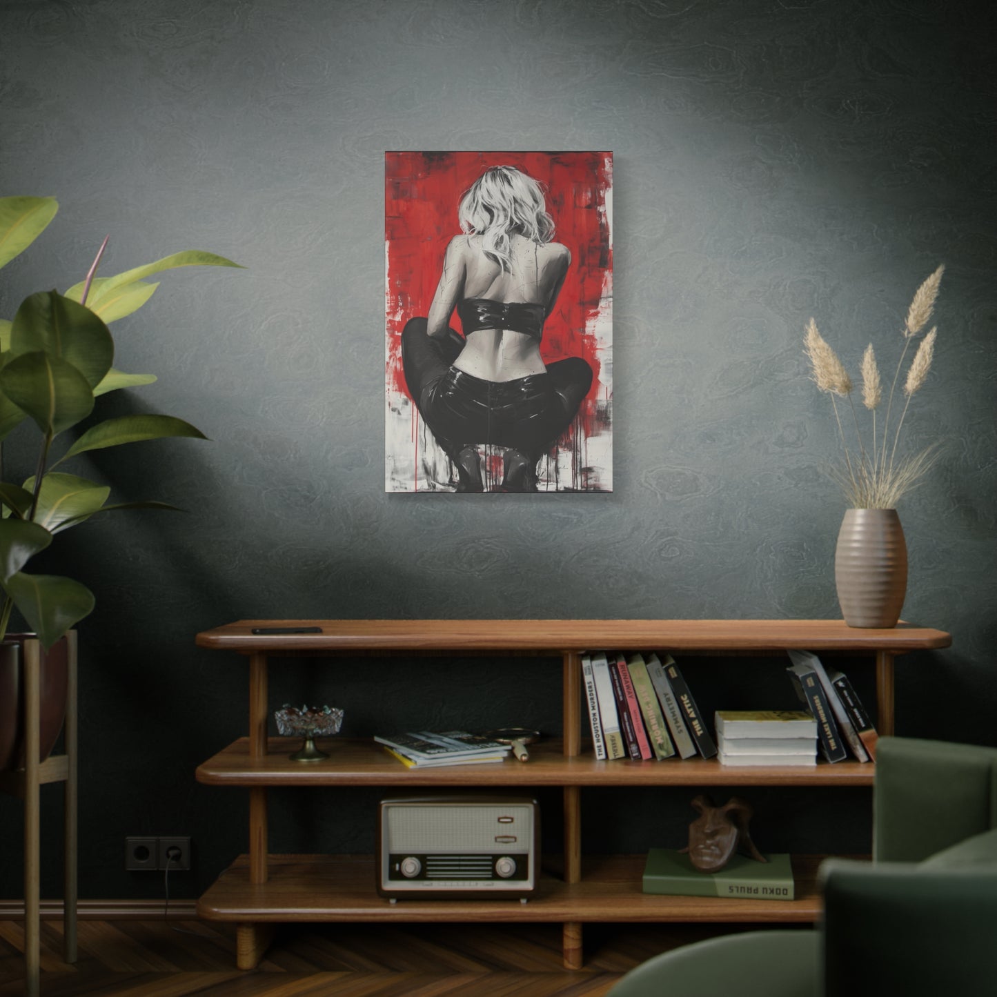 Gallery Wrapped Canvas, Guilt and Grit Adult Art Canvas, Erotic Pinup Art Canvas – Celeste