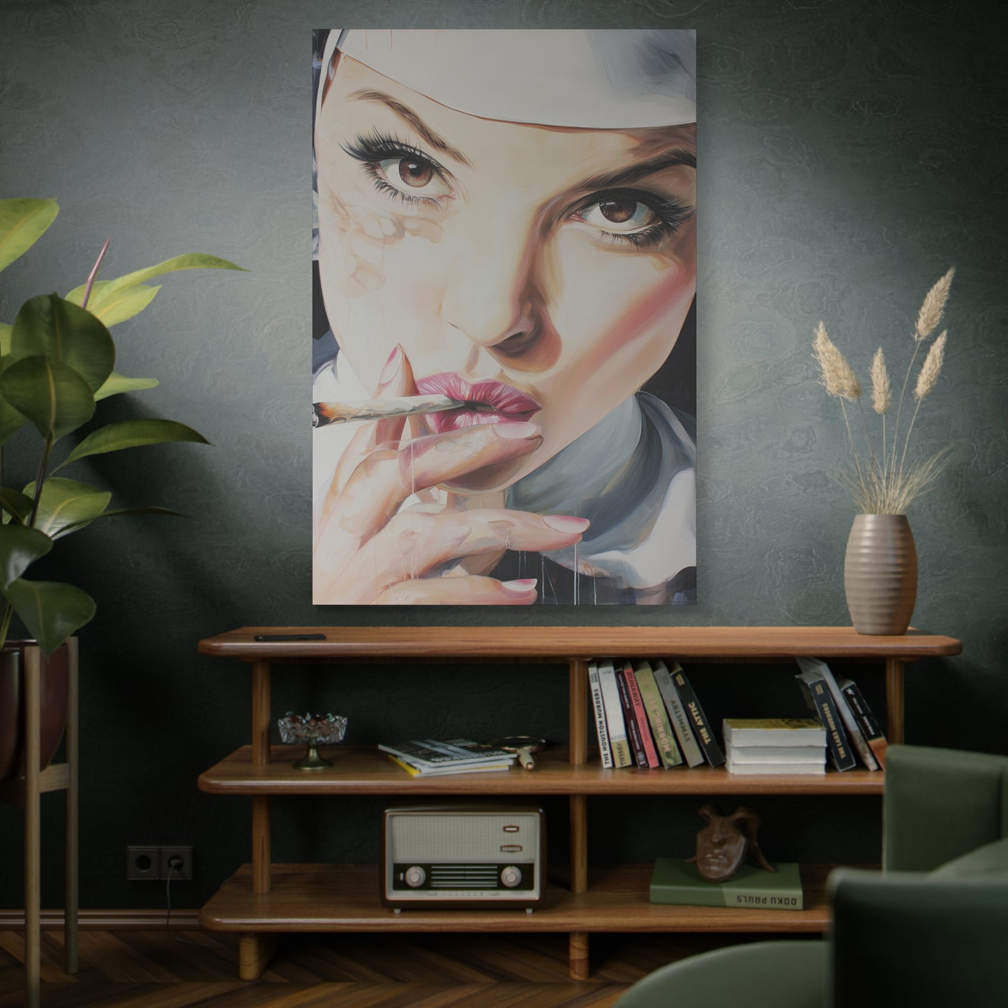 Gallery Wrapped Canvas, Habits and Heresy Art Canvas, Naughty Nuns Art Canvas – Sister Magdalene