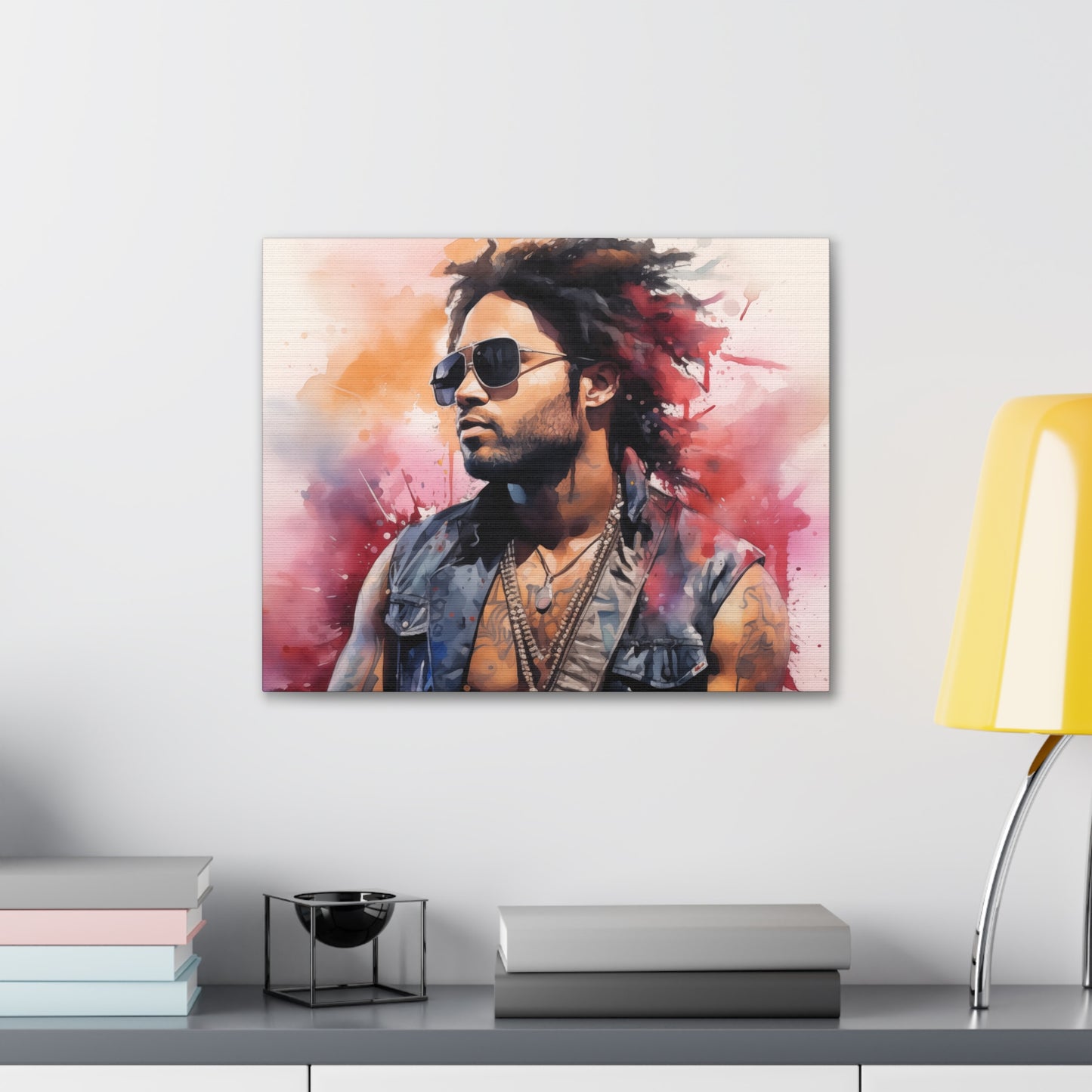Gallery Wrapped Canvas, Celebrity Inspired, Pop Art Canvas – Lenny