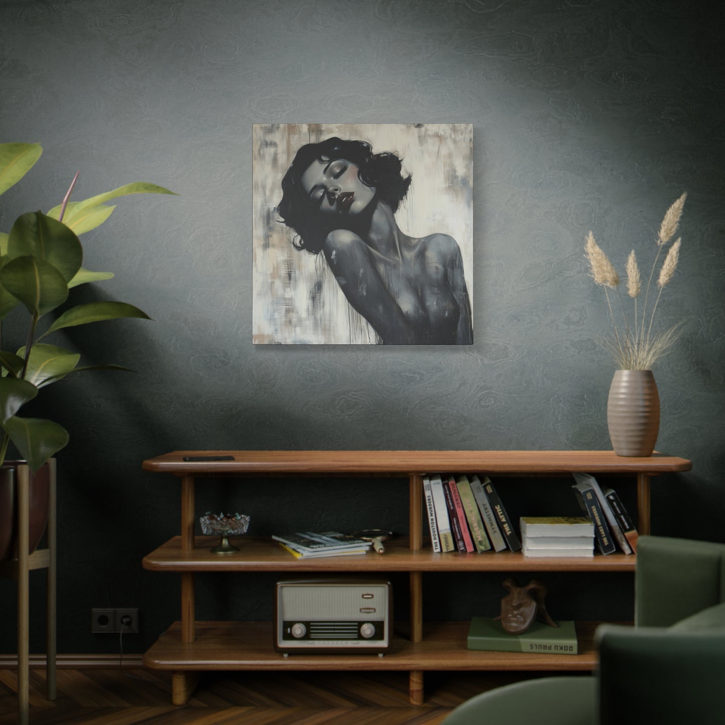 Gallery Wrapped Canvas, Sinners and Saints Art Canvas, Erotic Pinup Art Canvas – Lonna