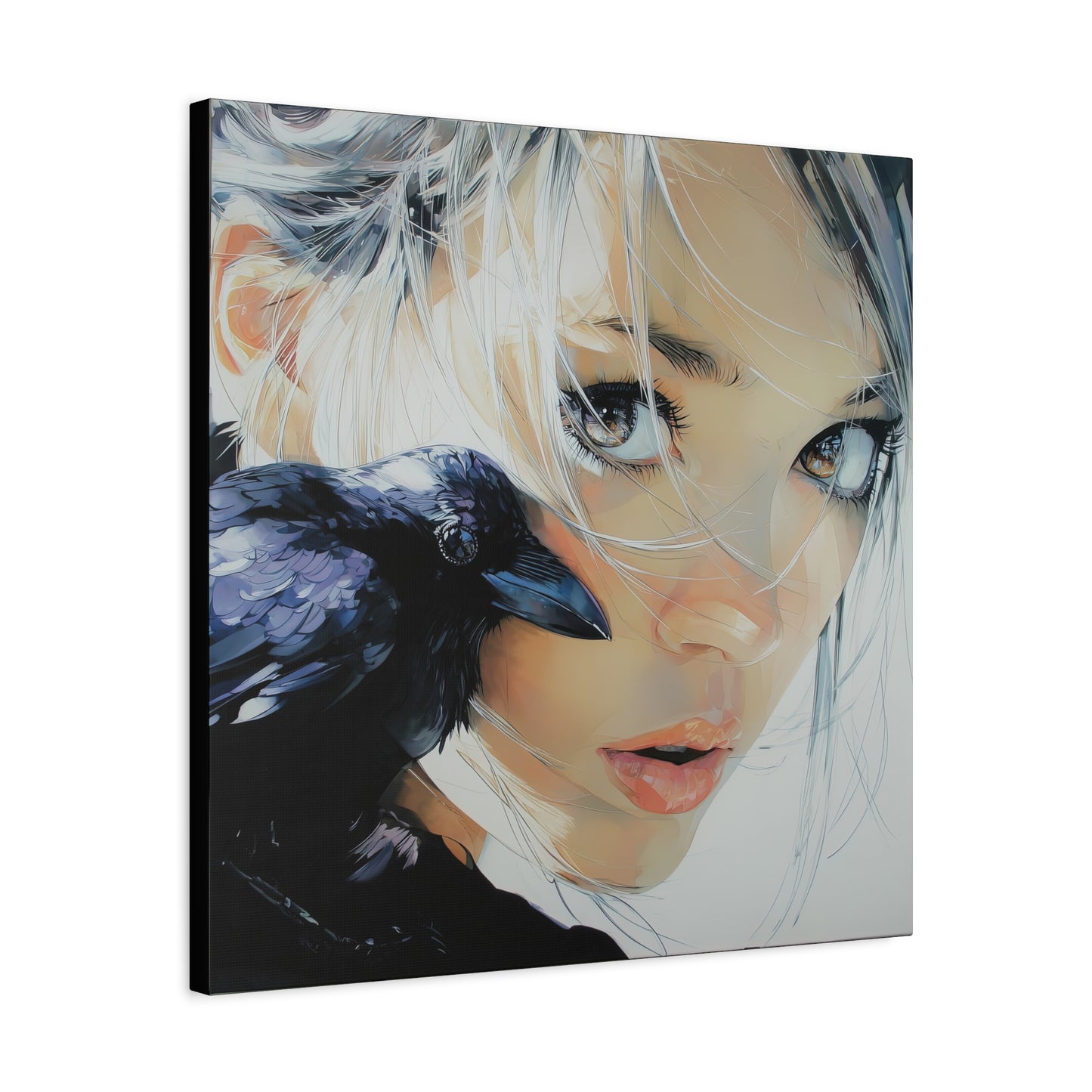 Gallery Wrapped Canvas, Myth and Bones Gothic Art Canvas, Dark Muse Canvas - Danika