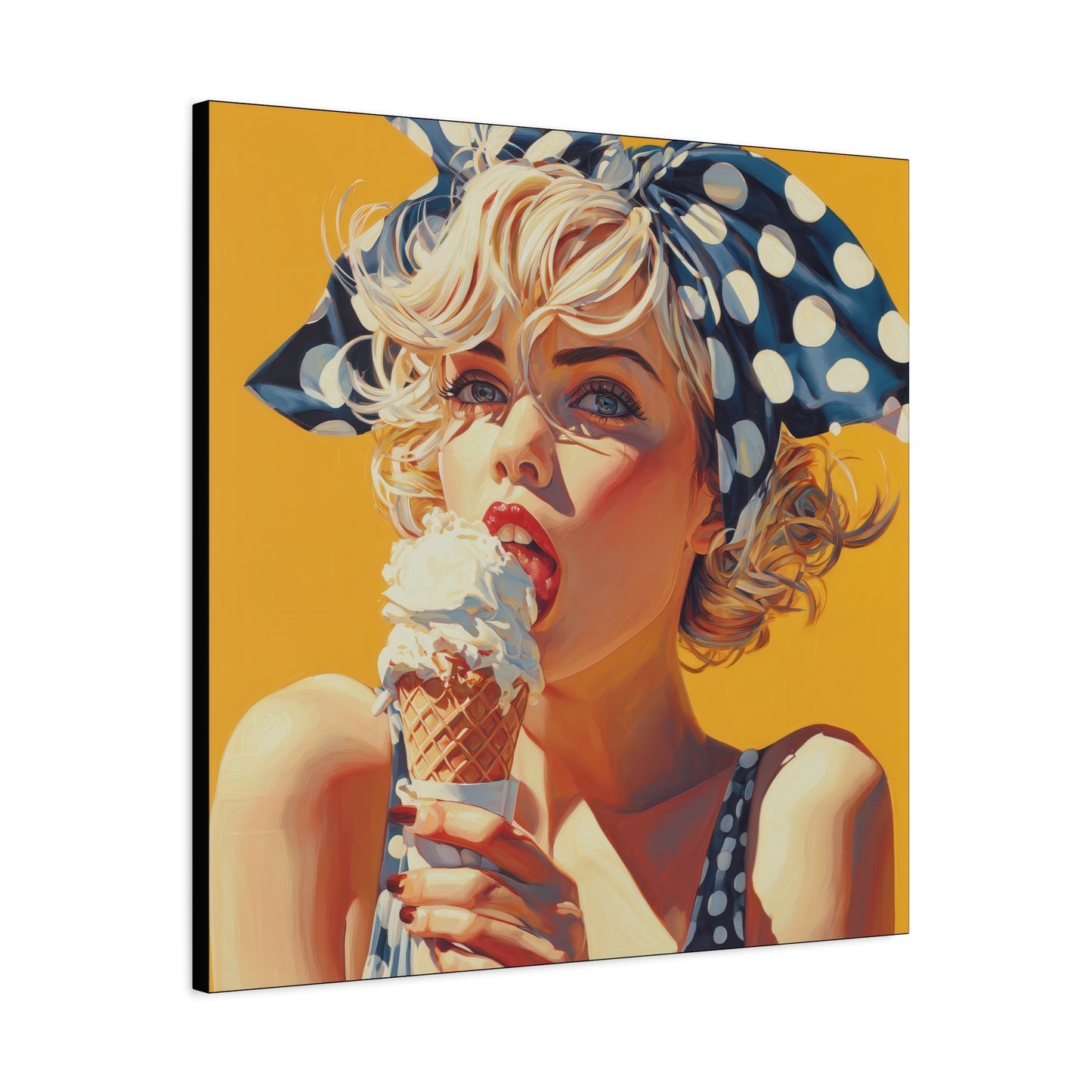 Gallery Wrapped Canvas, Sweet Summer Nostalgia, Sugar and Spice Art Canvas, Ice Cream Dreams Art – Ellie