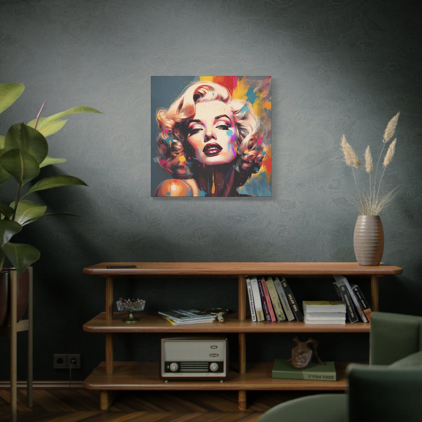 Canvas Wall Art, Gallery Wrapped Pop Art, Celebrity Wall Art – Marilyn Monroe - Abstract