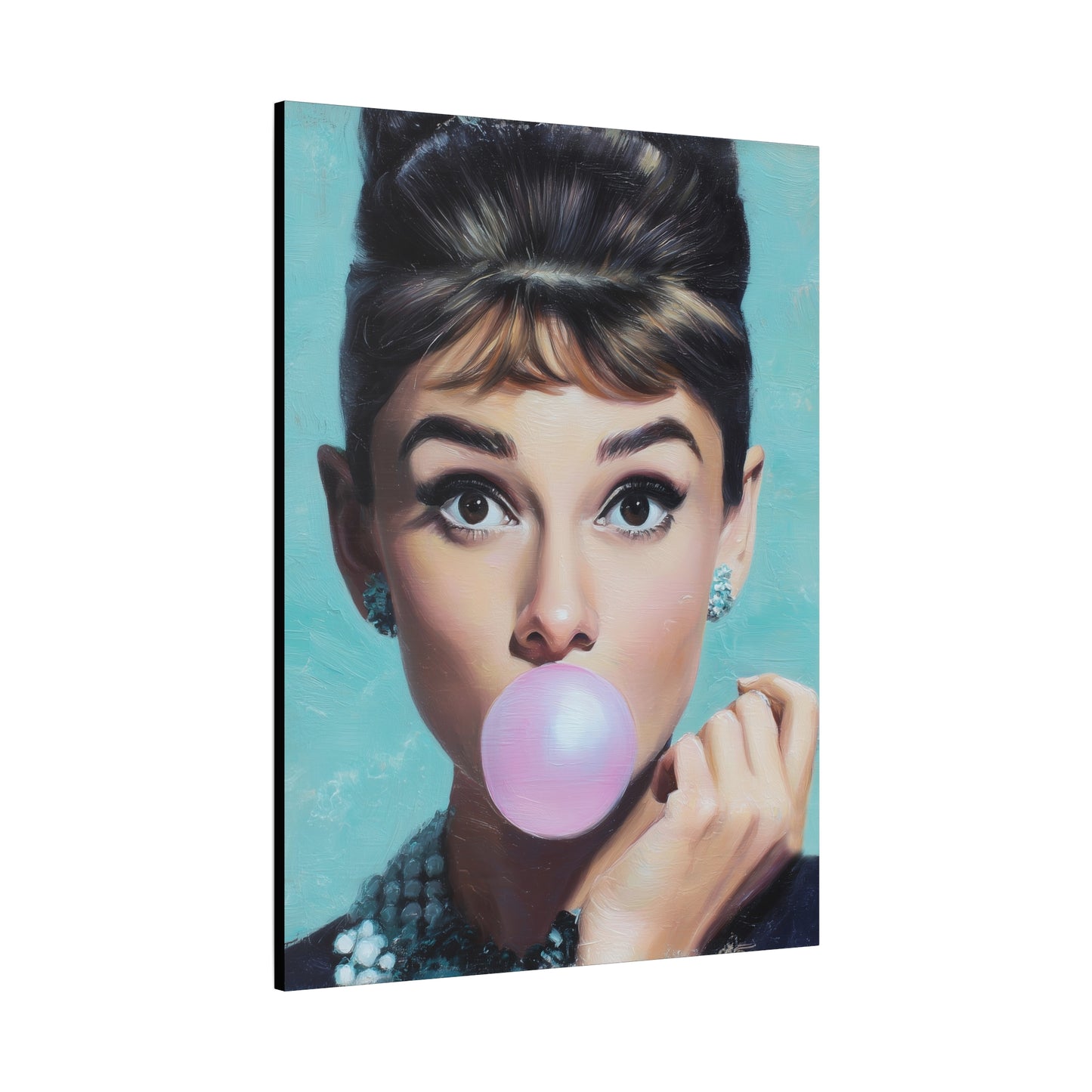 Gallery Wrapped Canvas, The Diva Project Art Canvas, Pinup Art Canvas – Audrey Hepburn - FIVE