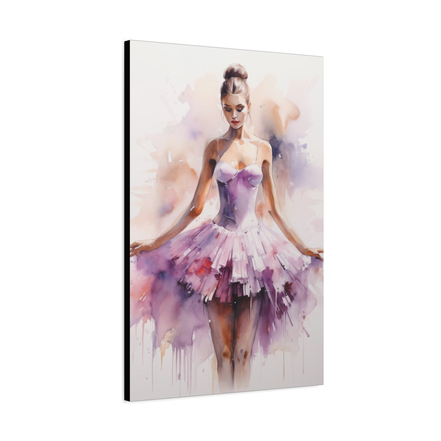 Pointes and Platforms, Gallery Wrapped Canvas, Ballerina Beauty, Ballet Art Canvas – Joanna
