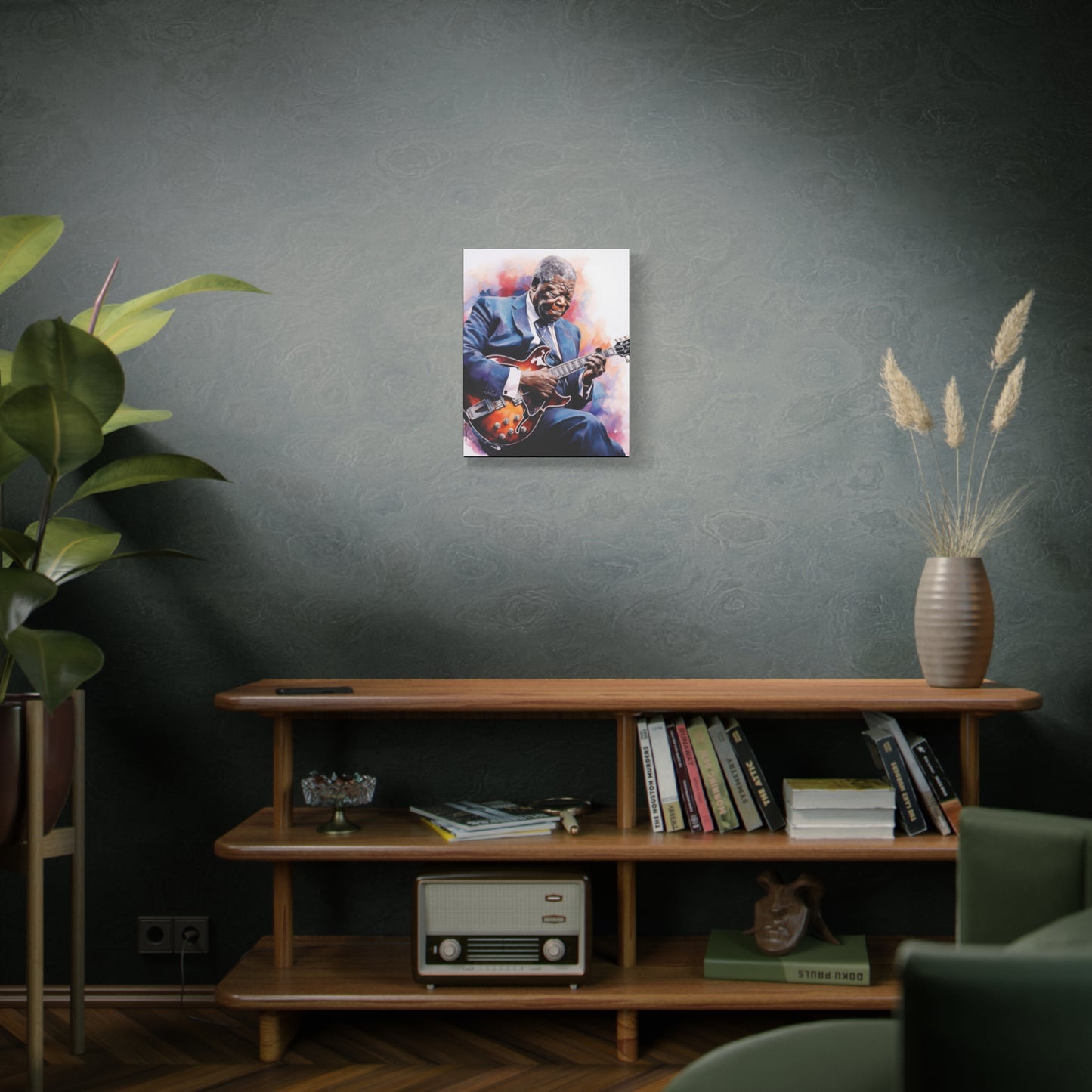 Gallery Wrapped Canvas, Celebrity Inspired, Pop Art Canvas – The King Also