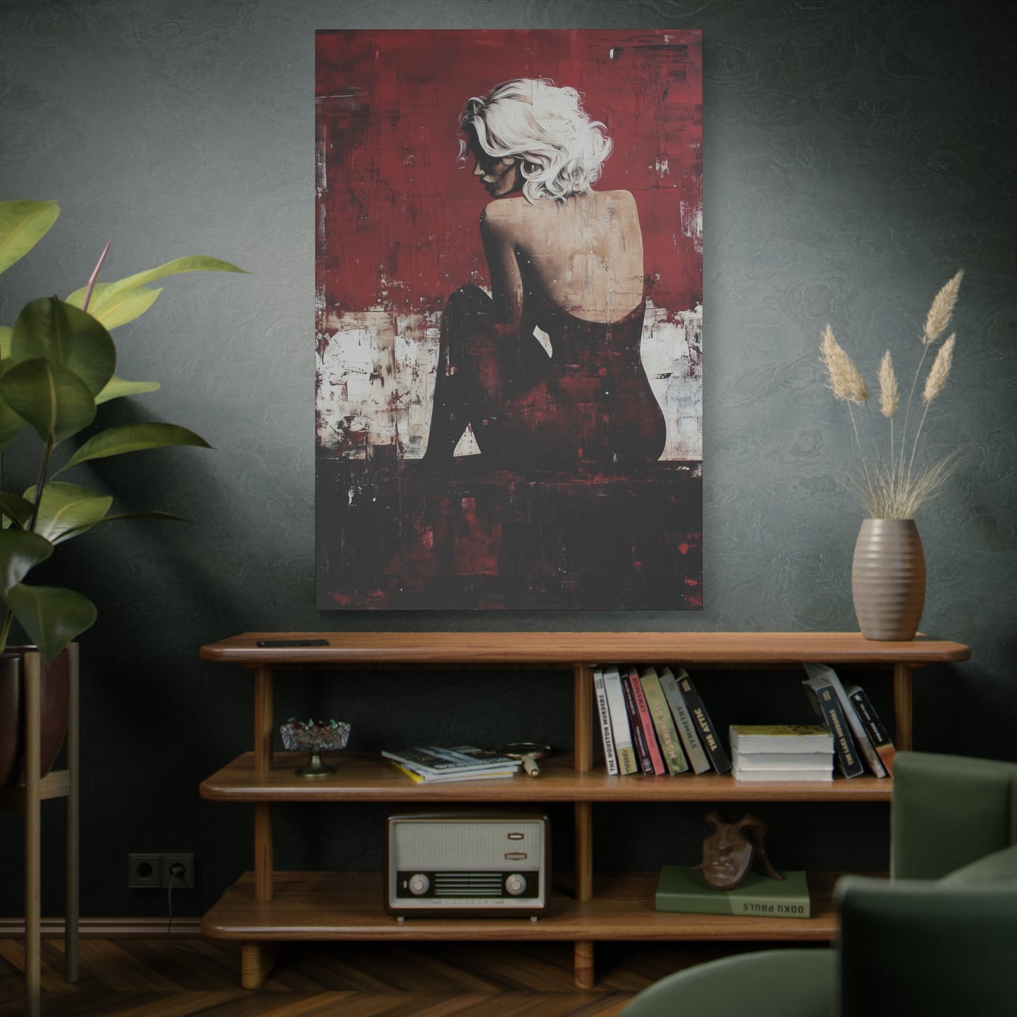 Gallery Wrapped Canvas, Guilt and Grit Adult Art Canvas, Erotic Pinup Art Canvas – Vivica