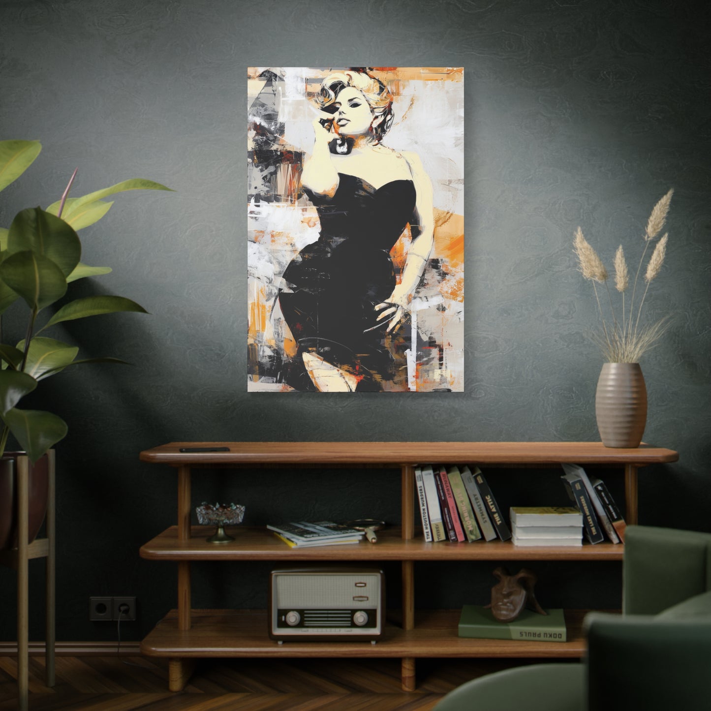 Gallery Wrapped Canvas, Guilt and Grit Adult Art Canvas, Erotic Pinup Art Canvas – Carmen