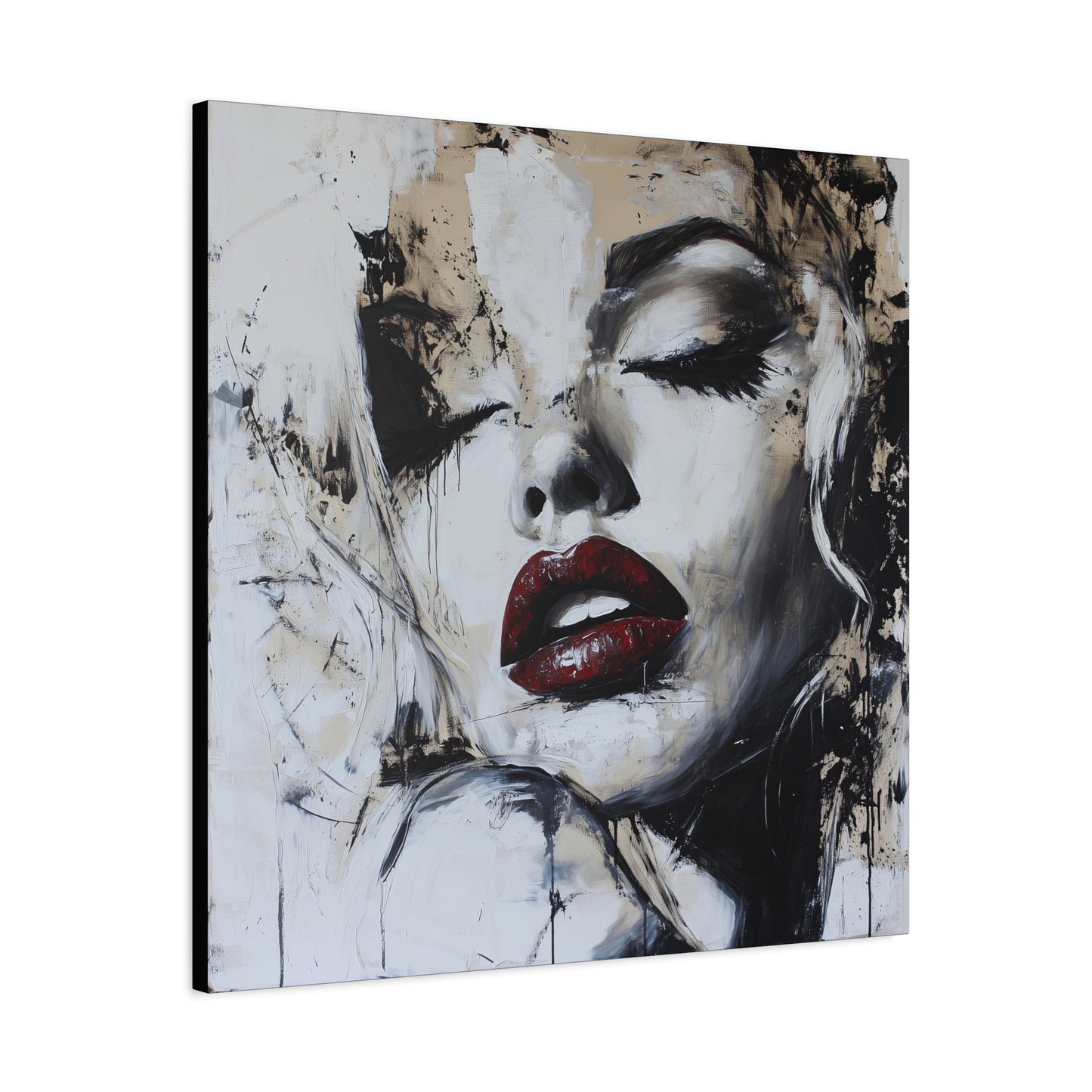 Gallery Wrapped Canvas, Guilt and Grit Adult Art Canvas, Erotic Pinup Art Canvas – Talia